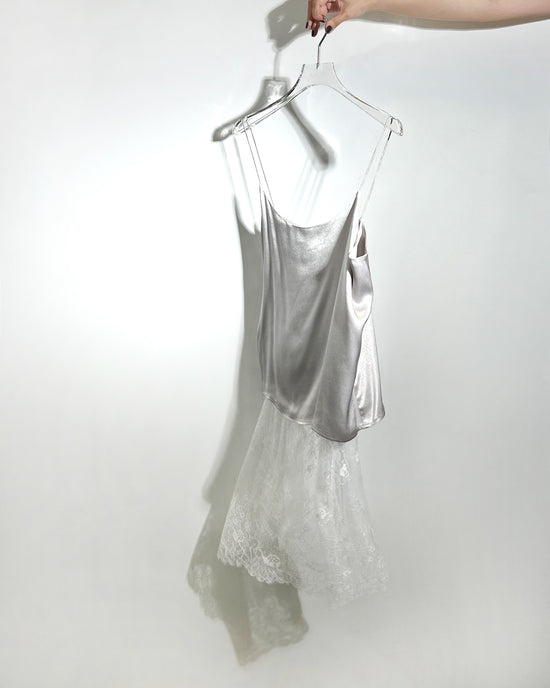 aalis TANCY lace panel camisole dress (Lt Grey)