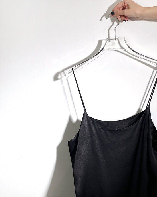 aalis TANCY lace panel camisole dress (Black)