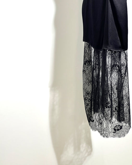 aalis TANCY lace panel camisole dress (Black)