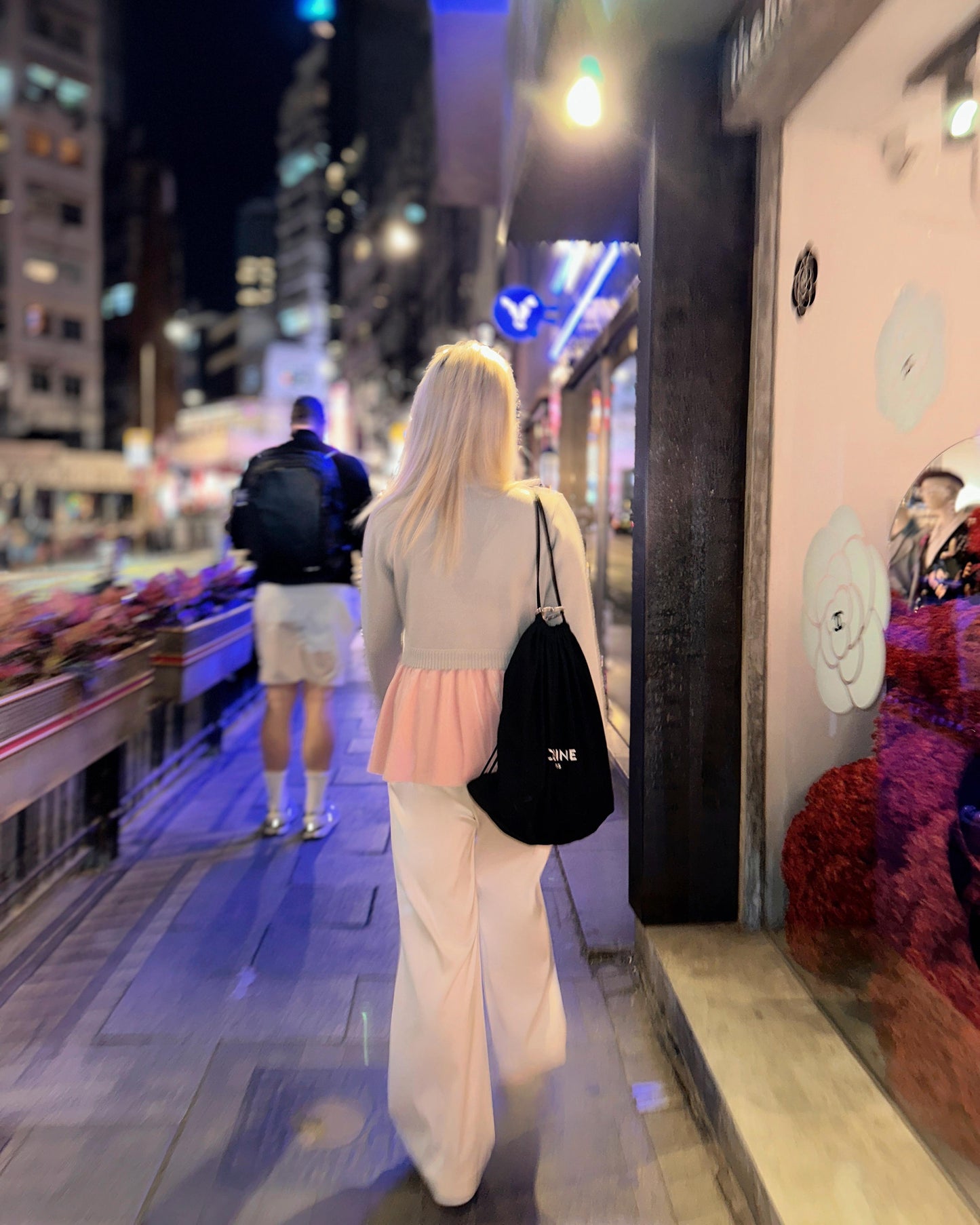 aalis CHARLEE velvet panel V neck cardigan (Heather Grey)