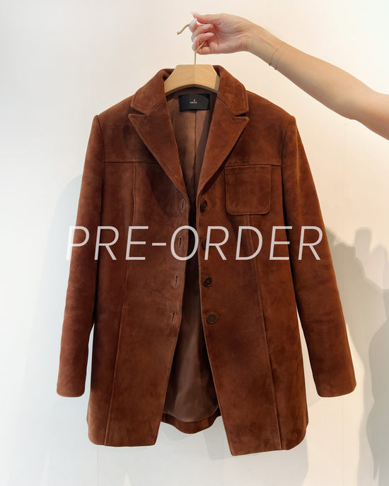 (Pre-order) aalis OXFORD FW25 leather jacket (Camel)
