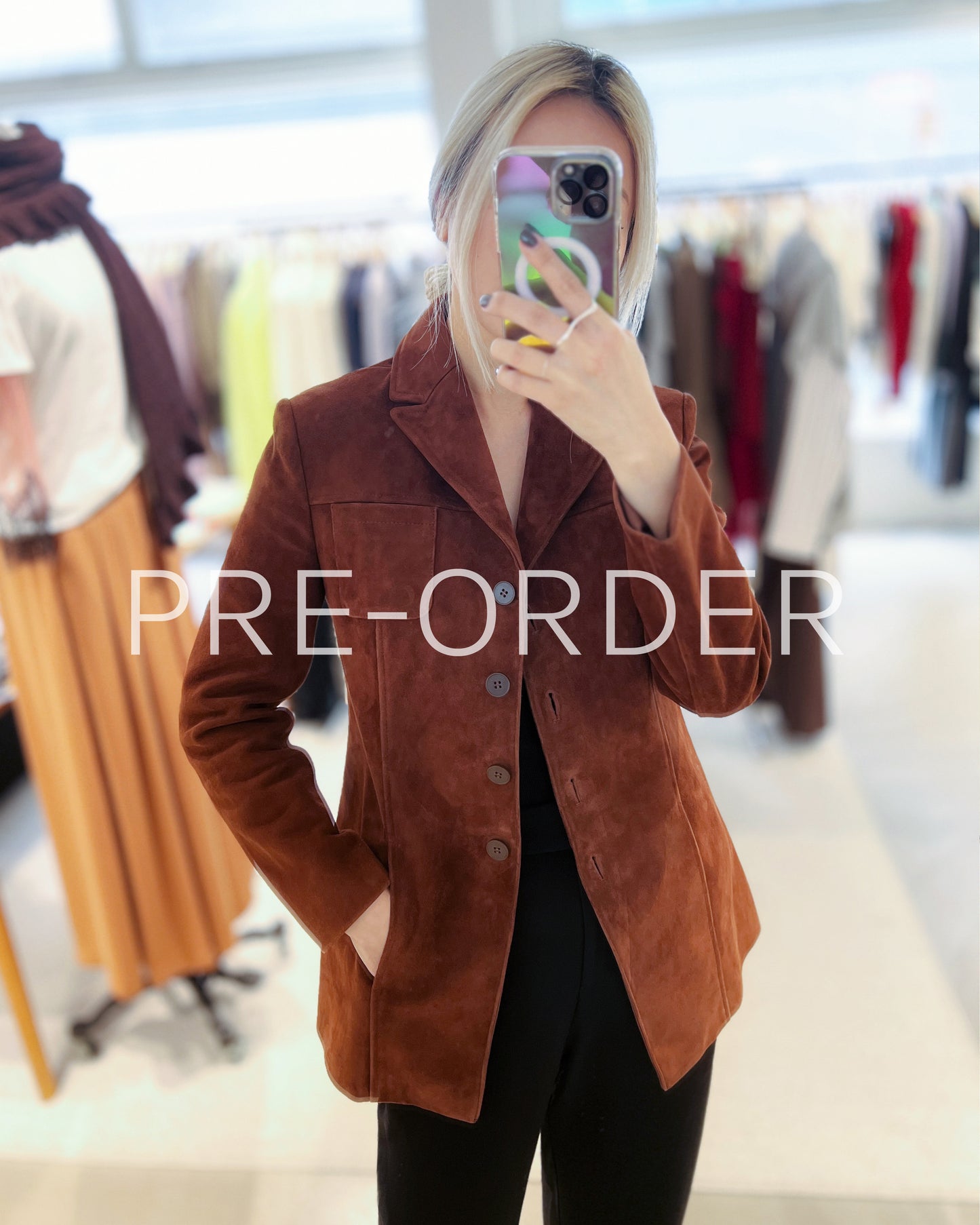 (Pre-order) aalis OXFORD FW25 leather jacket (Camel)