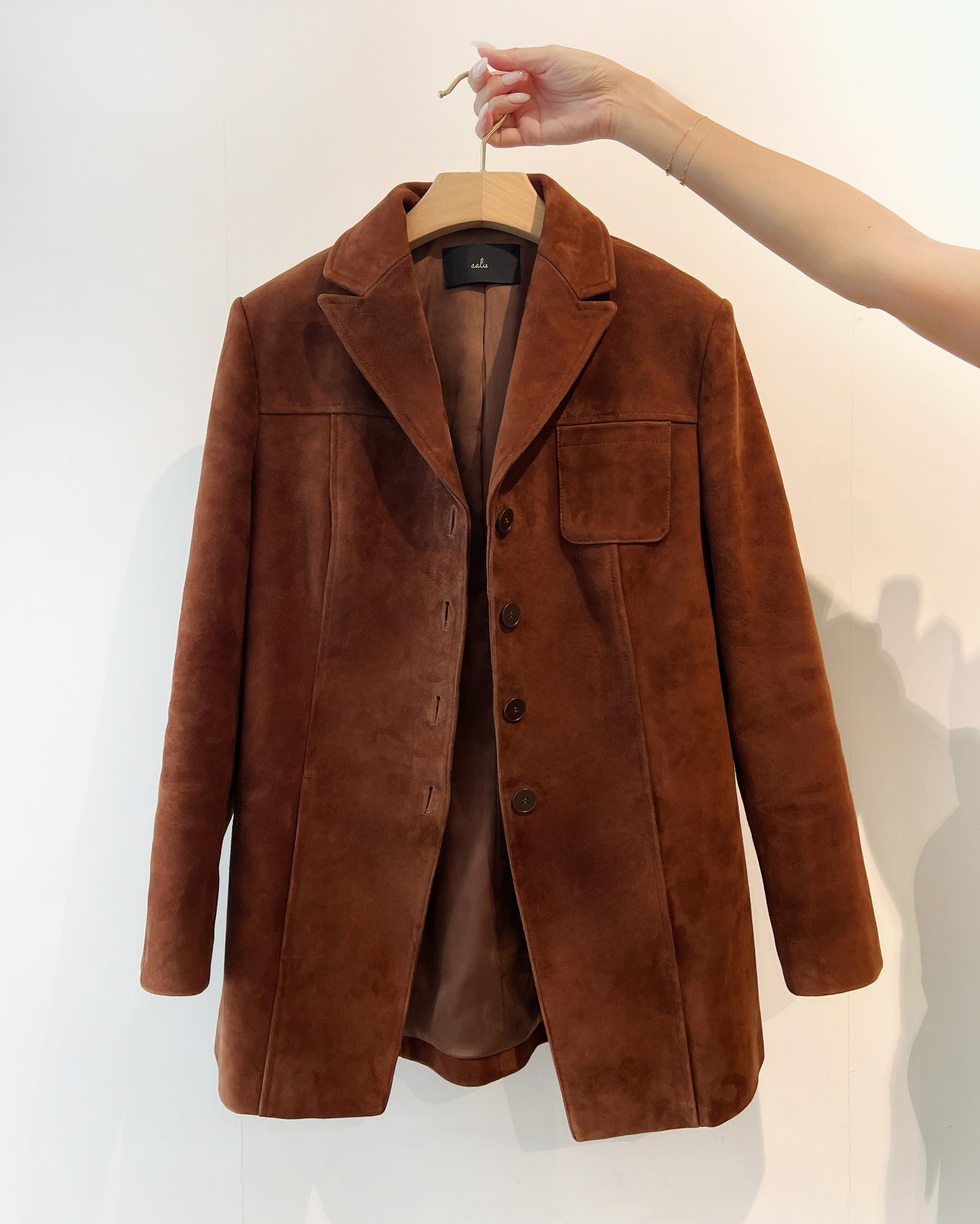 (Pre-order) aalis OXFORD FW25 leather jacket (Camel) (Custom size)
