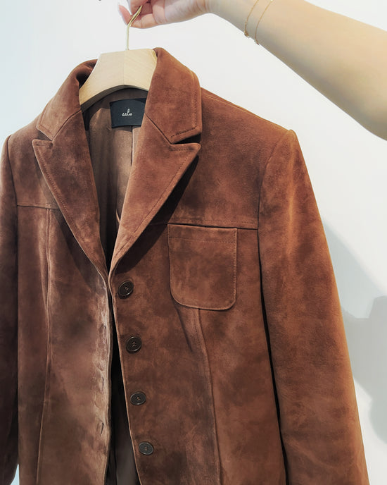 (Pre-order) aalis OXFORD FW25 leather jacket (Camel) (Custom size)