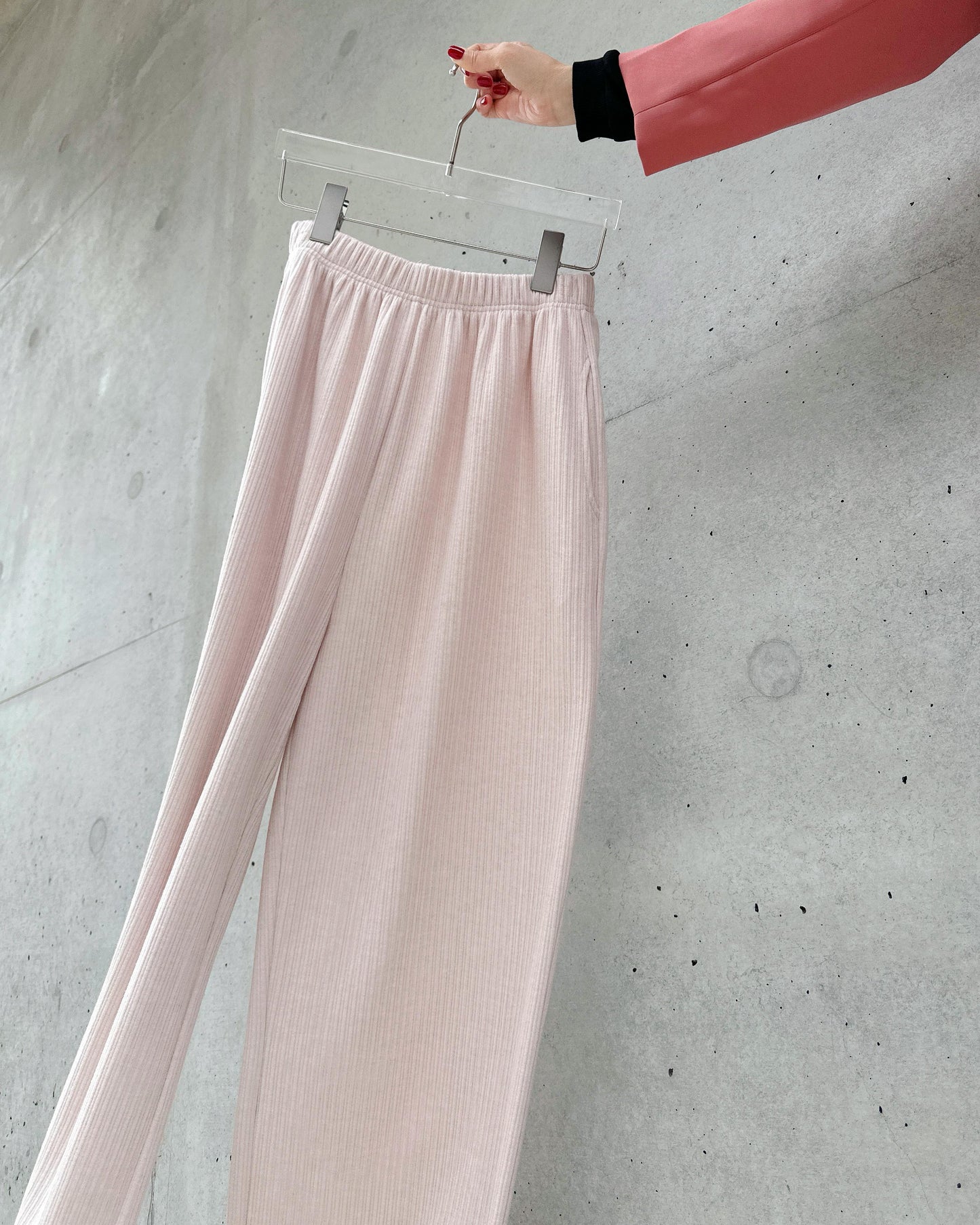 aalis LILIA T ruffle hem track pants  (Lt Pink)