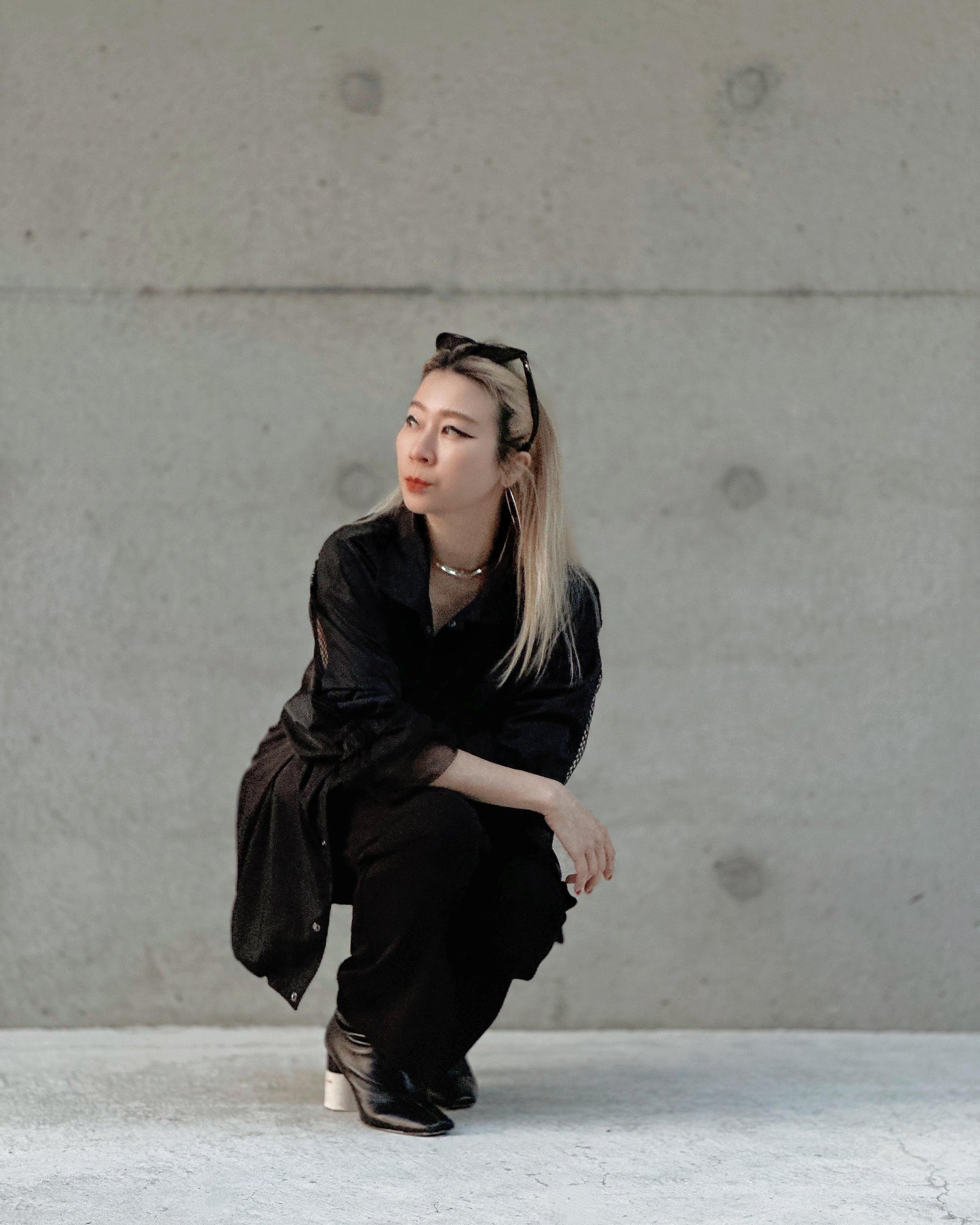 aalis XYLER mesh panel windbreaker (Black)