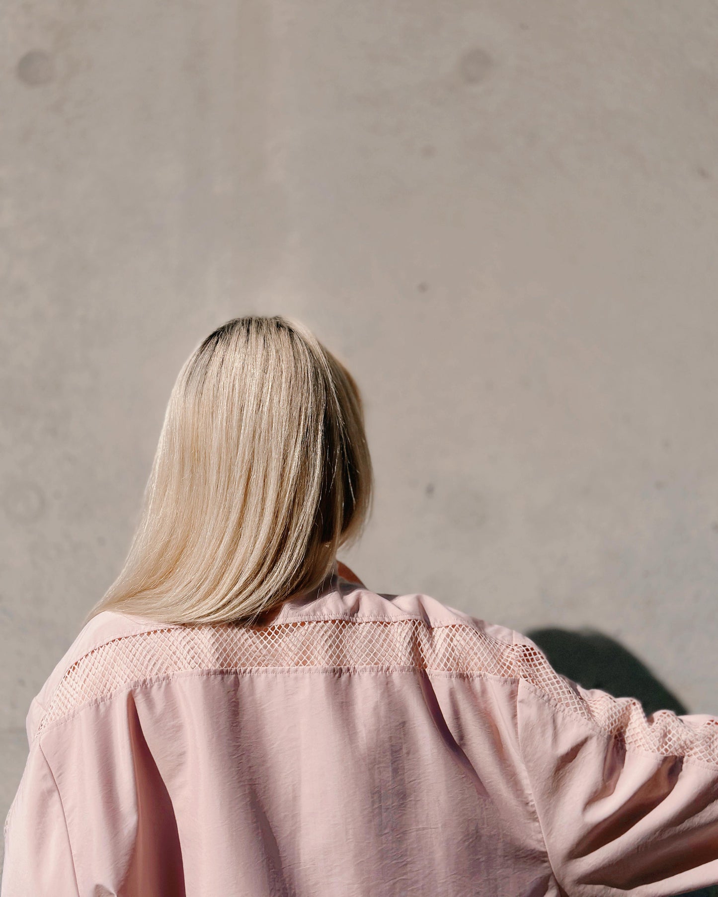 (Pre-order) aalis XYLER mesh panel windbreaker (Lt Pink)