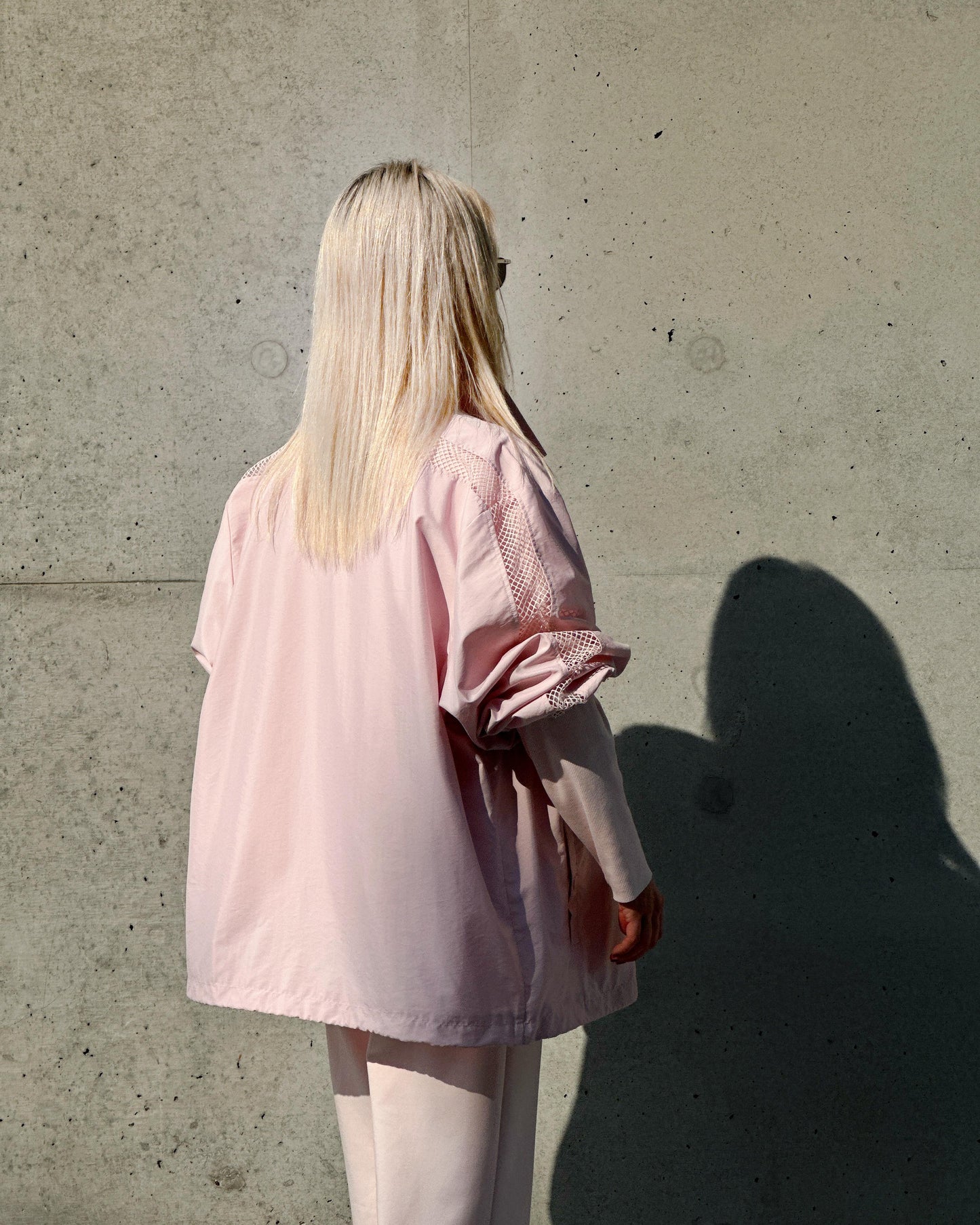 (Pre-order) aalis XYLER mesh panel windbreaker (Lt Pink)