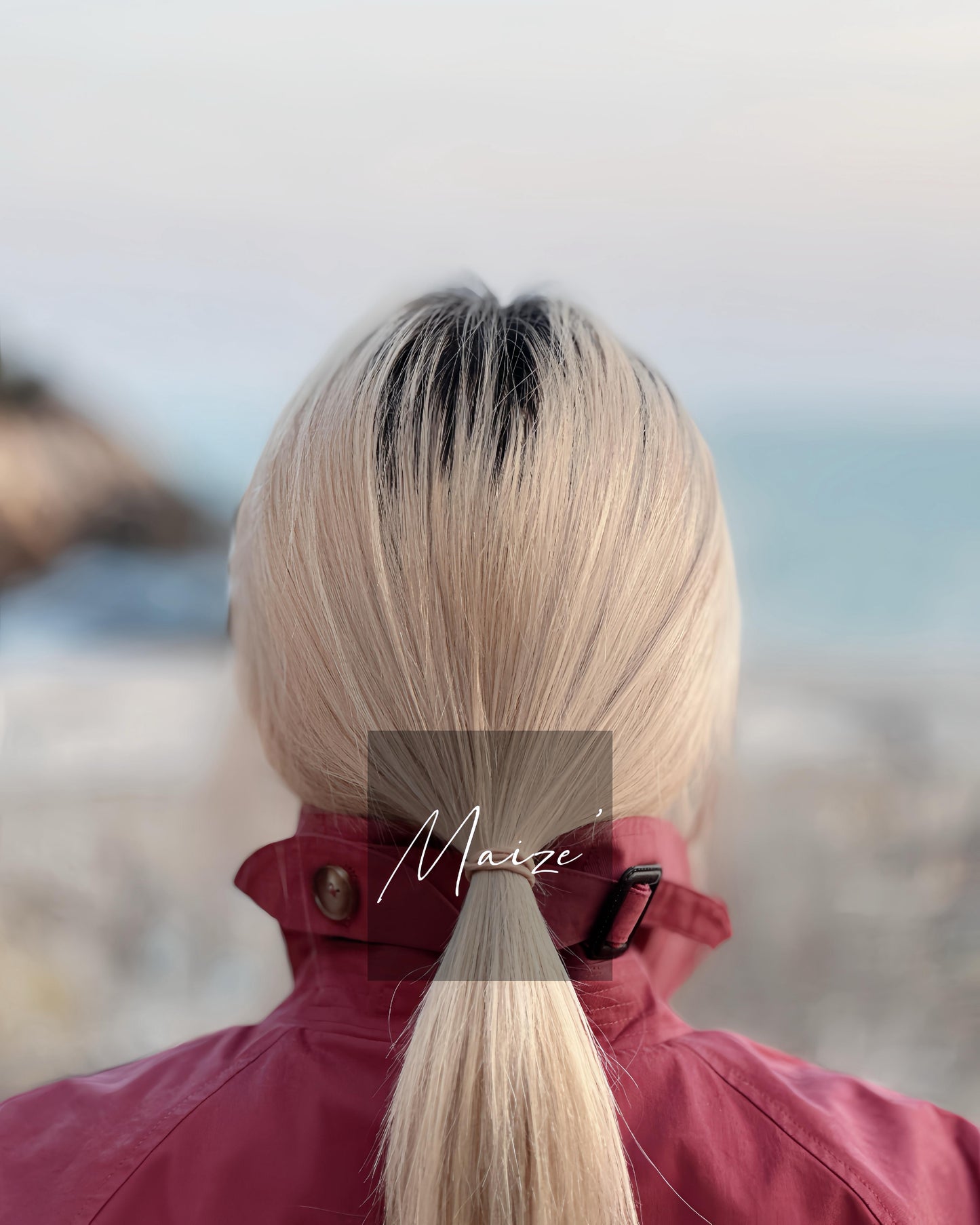 aalis MAIZE raglan sleeves mid length trench coat (Mauve)