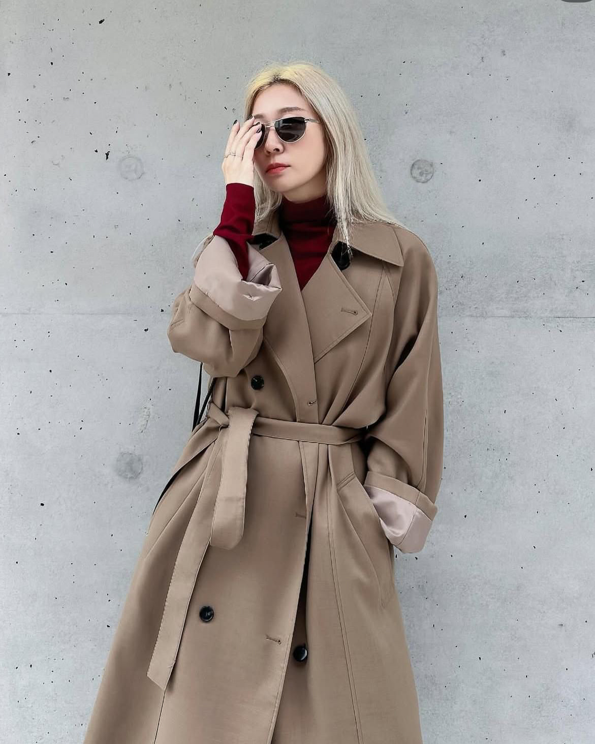 (Pre-order) aalis VEA classic trench coat (Khaki)