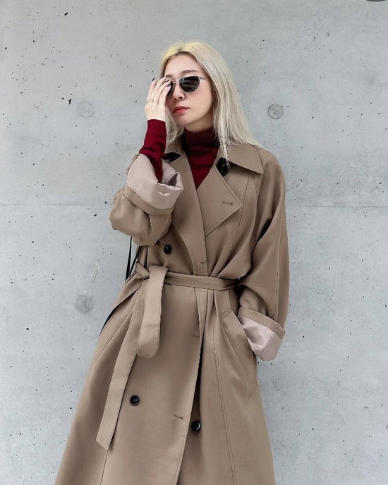 (Pre-order) aalis VEA classic trench coat (Khaki)