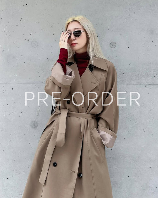 (Pre-order) aalis VEA classic trench coat (Khaki)