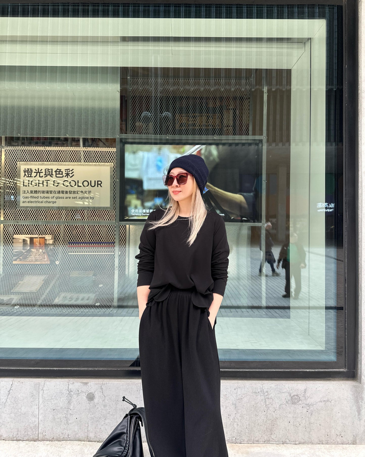 aalis ASA LS SS26 scallop hem mesh detail top (Black)