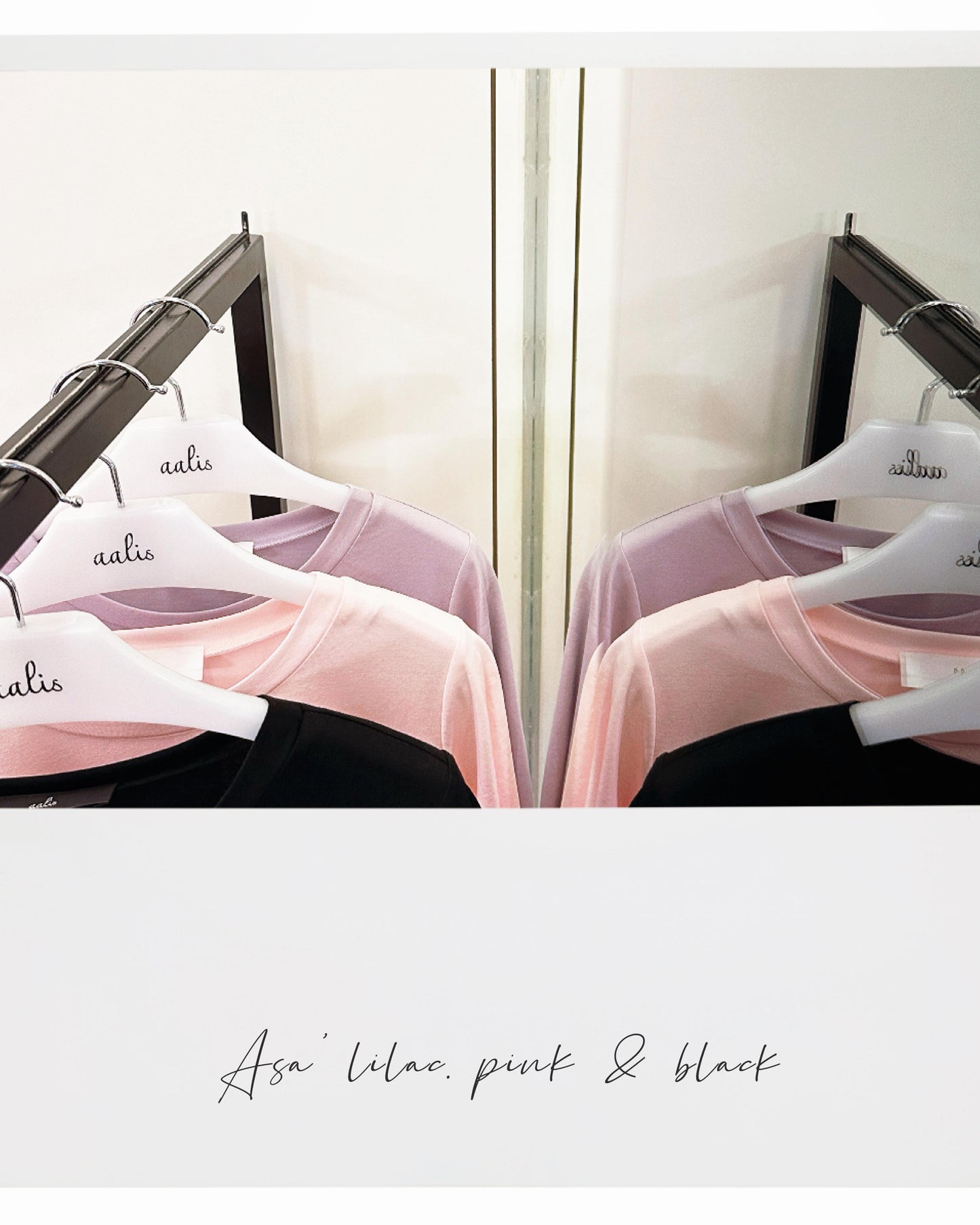 aalis ASA SS26 scallop hem mesh detail top (Dusty Lilac)