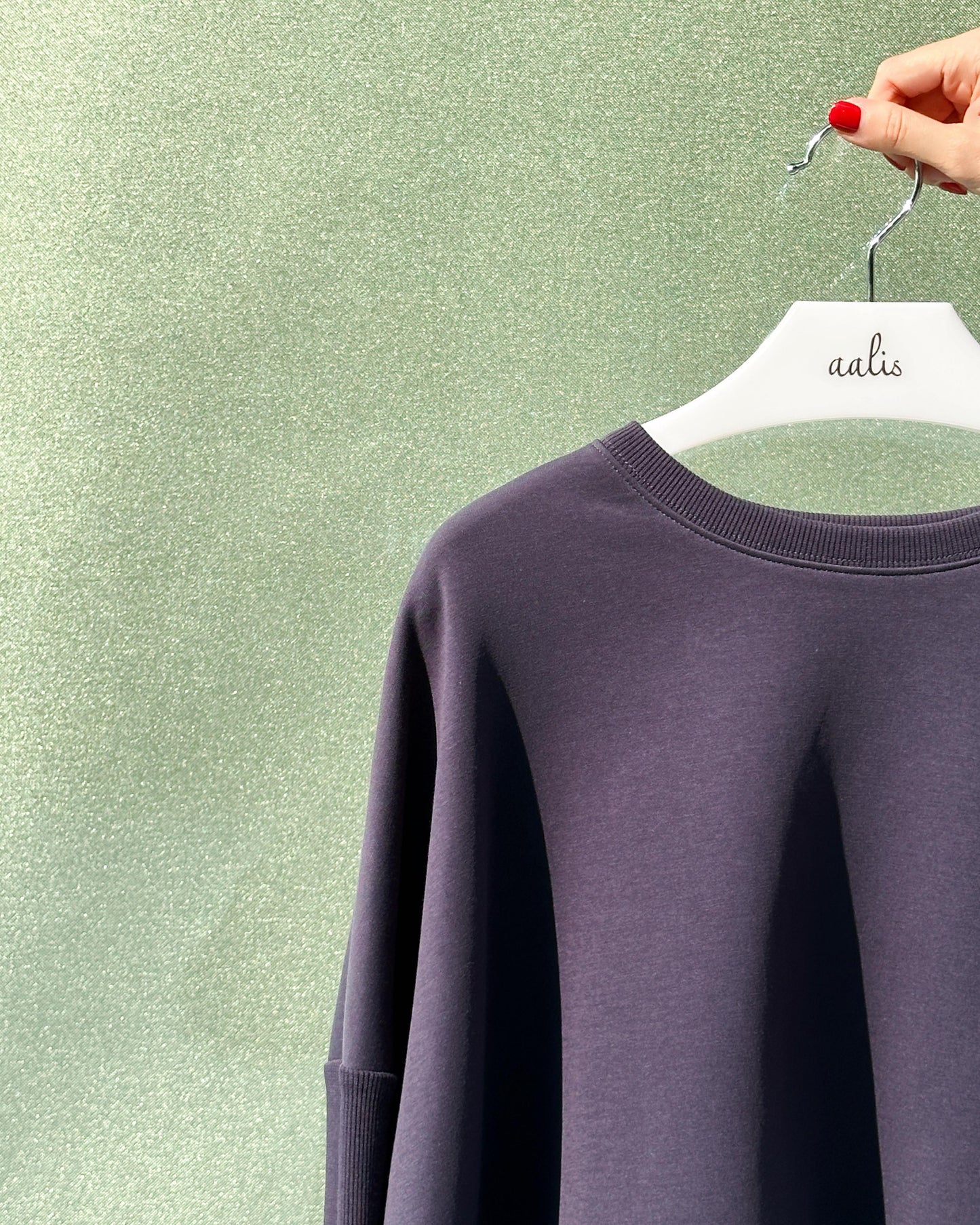 aalis NATASA ribbed sleeves sweater (Dark Blue)