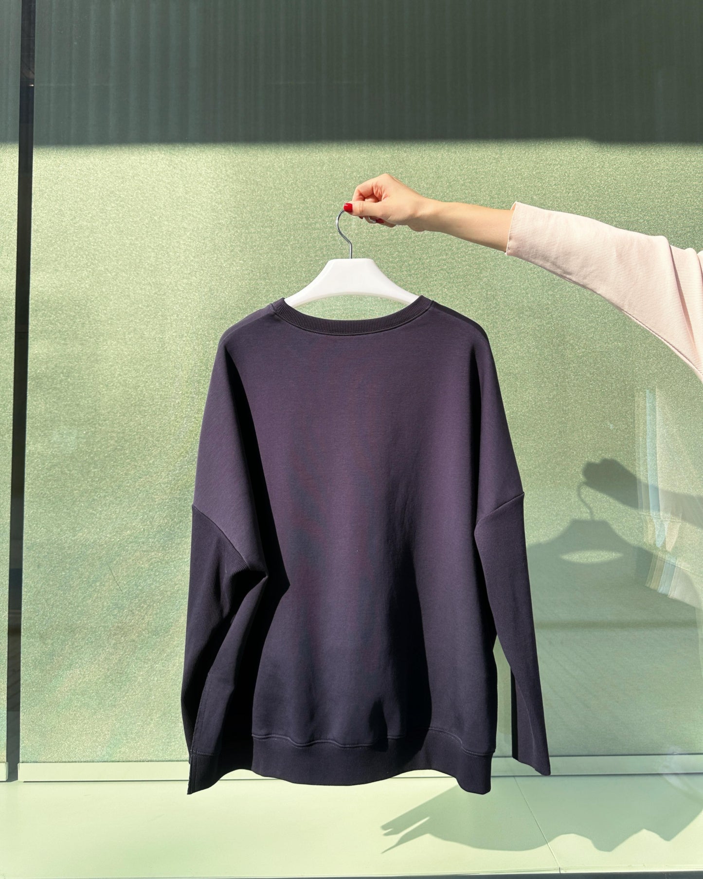 aalis NATASA ribbed sleeves sweater (Dark Blue)