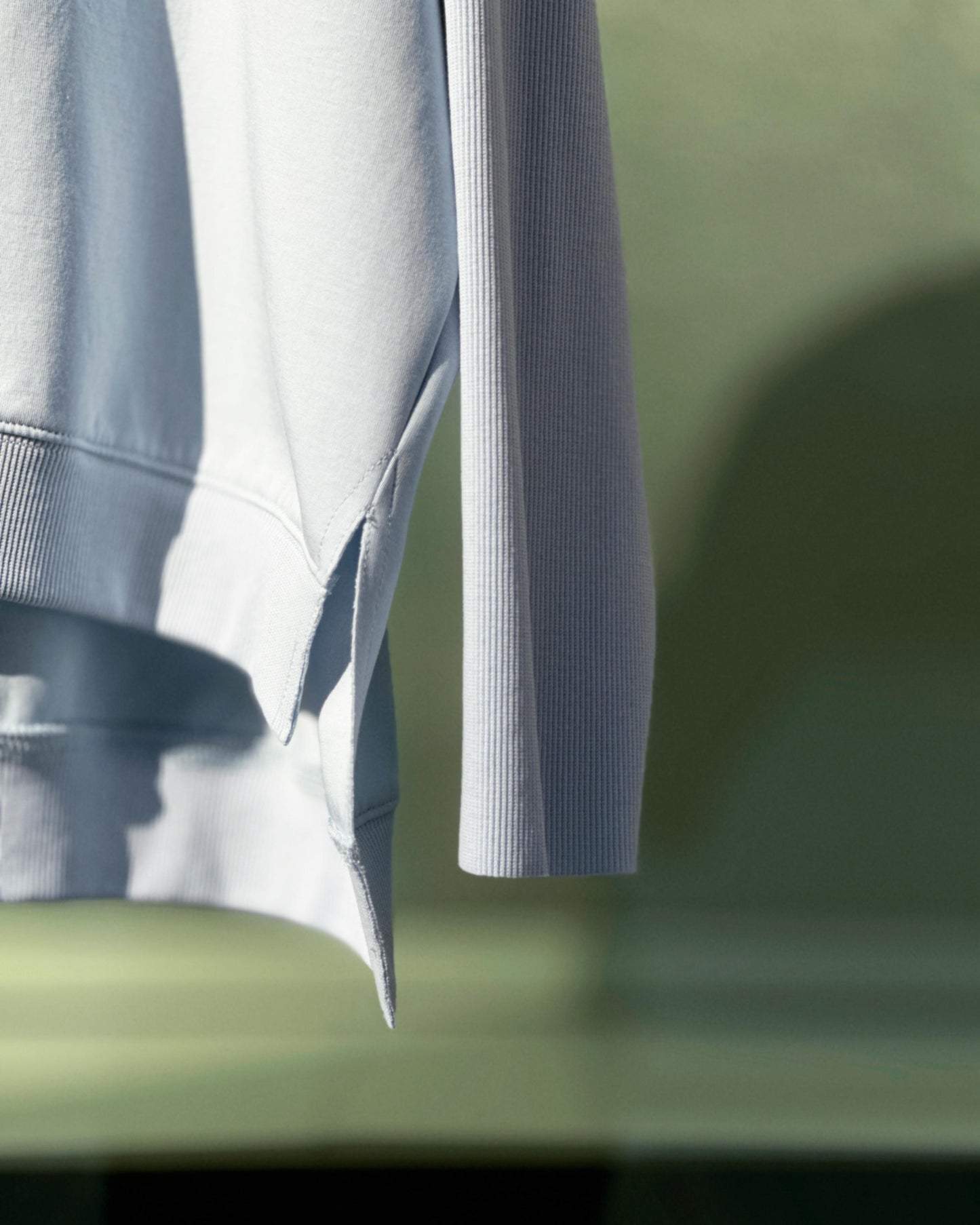 aalis NATASA ribbed sleeves sweater (Lt Blue)