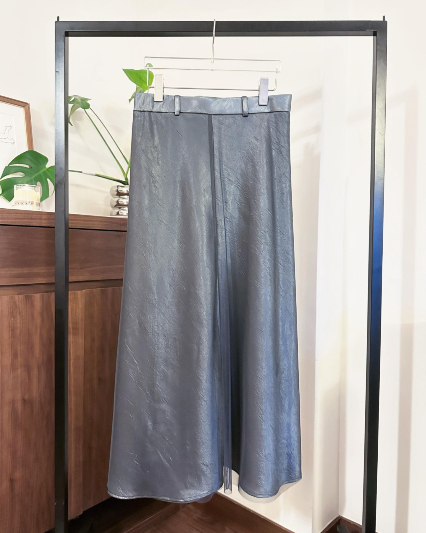 aalis LAINE MESH A-line skirt (Charcoal)