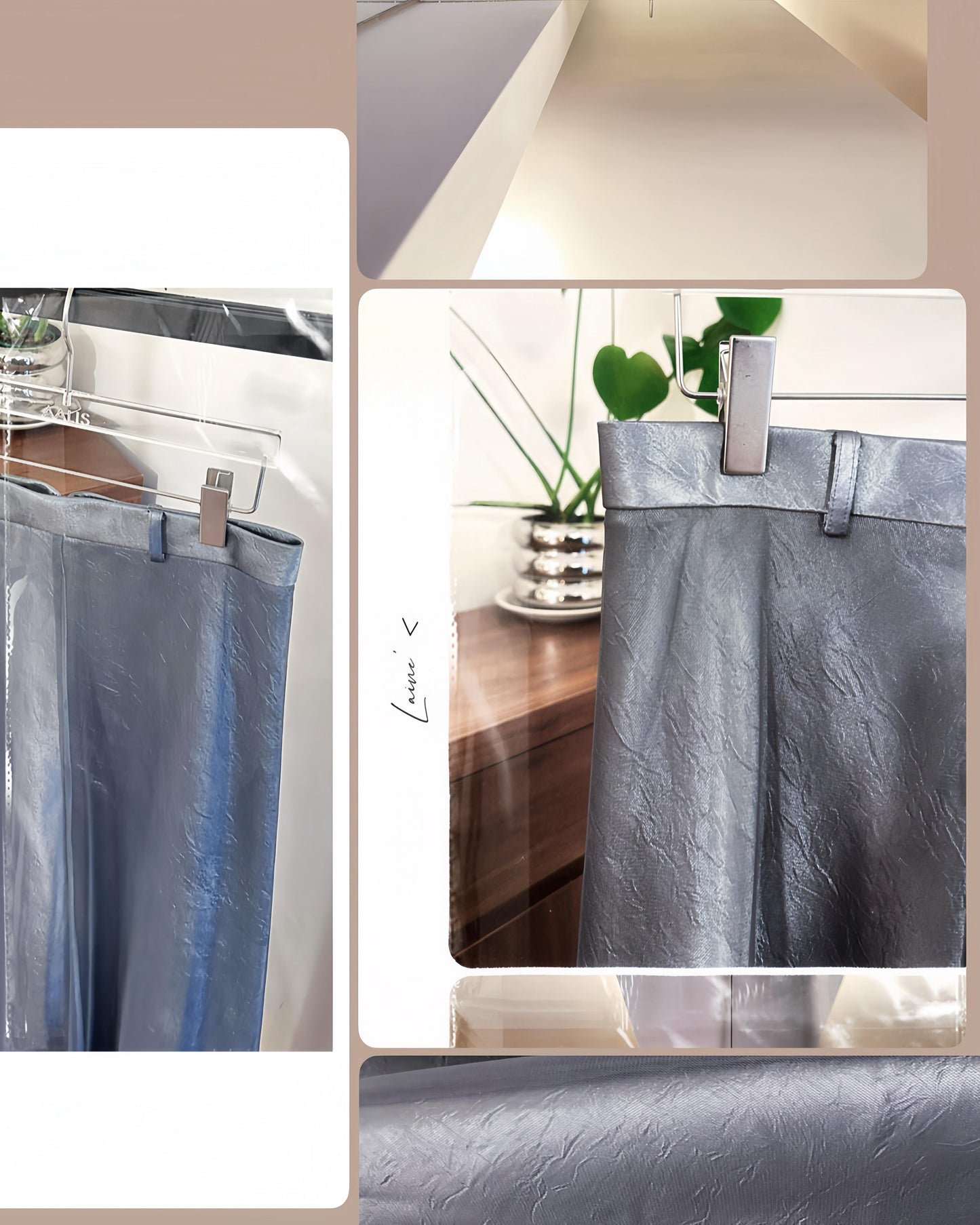 aalis LAINE MESH A-line skirt (Charcoal)