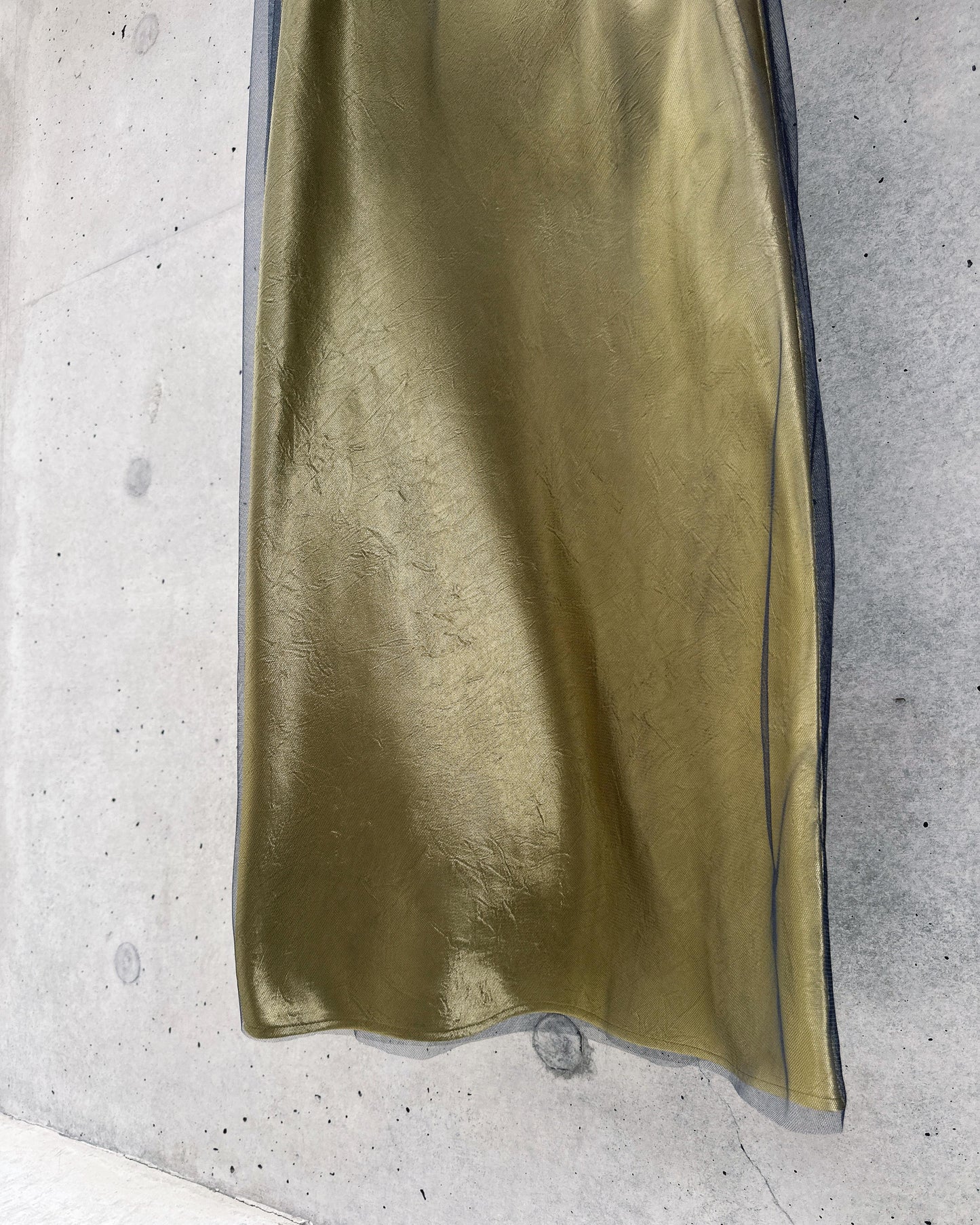 aalis LAINE MESH A-line skirt (Olive)