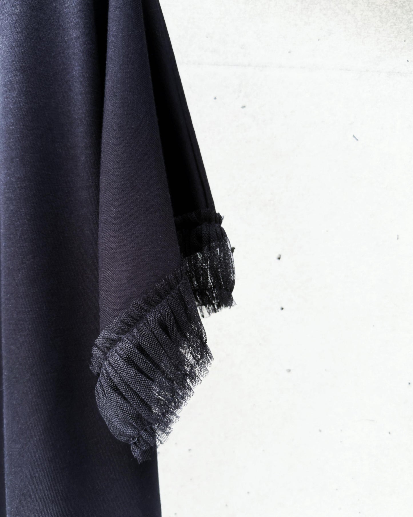 aalis ASENKA sleeves mesh ruching (Black)