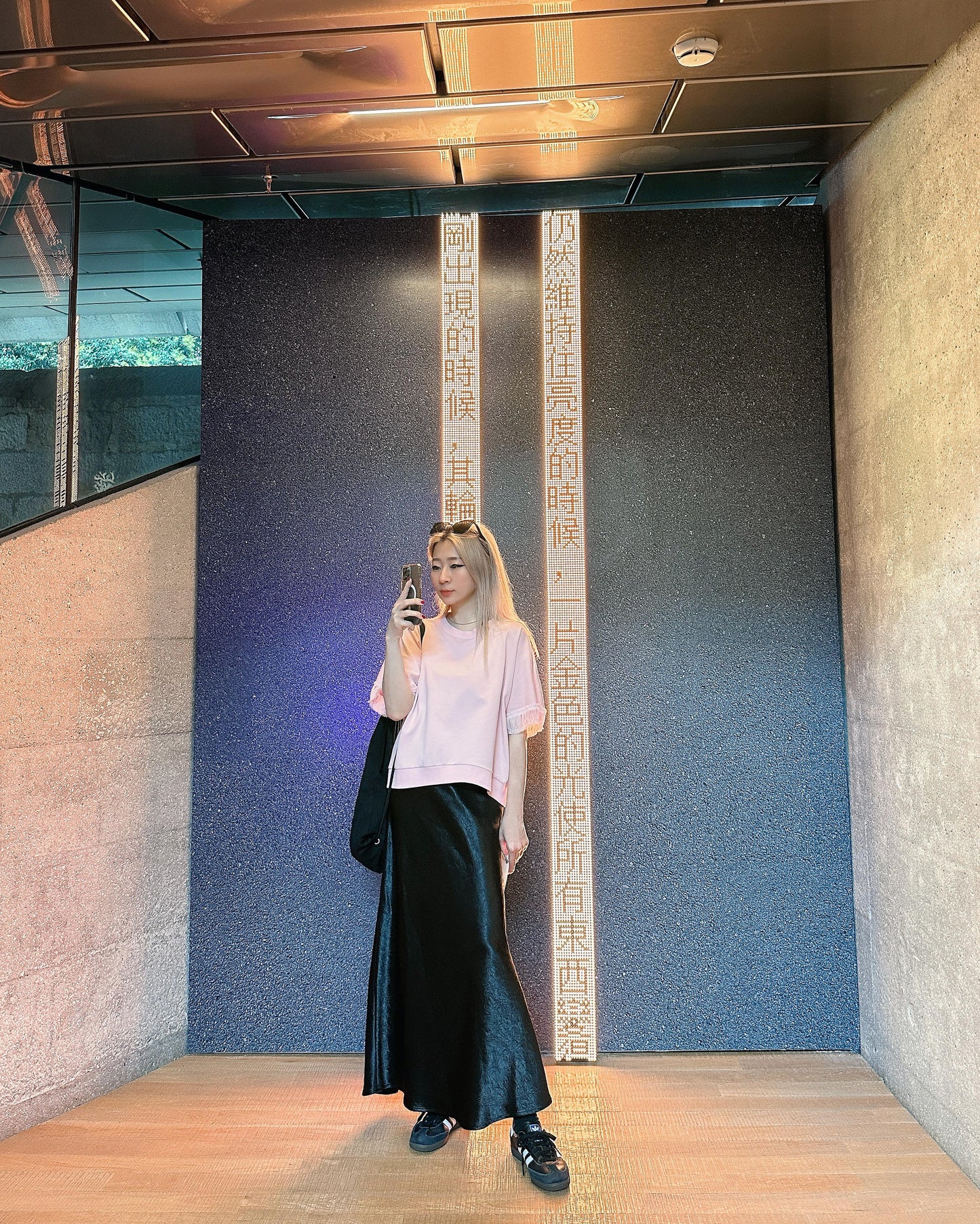 aalis ASENKA sleeves mesh ruching (Lt Pink)