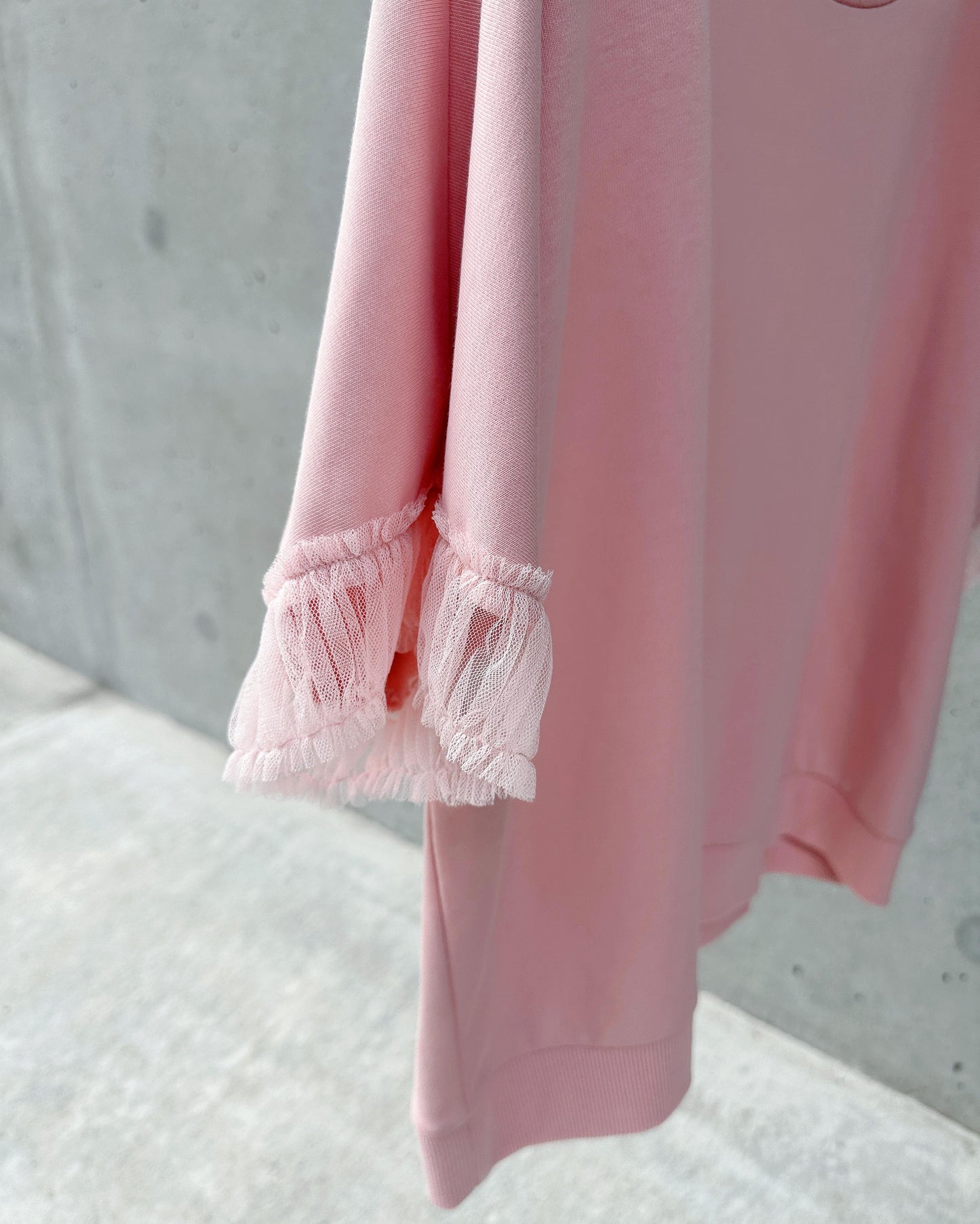 aalis ASENKA sleeves mesh ruching (Lt Pink)
