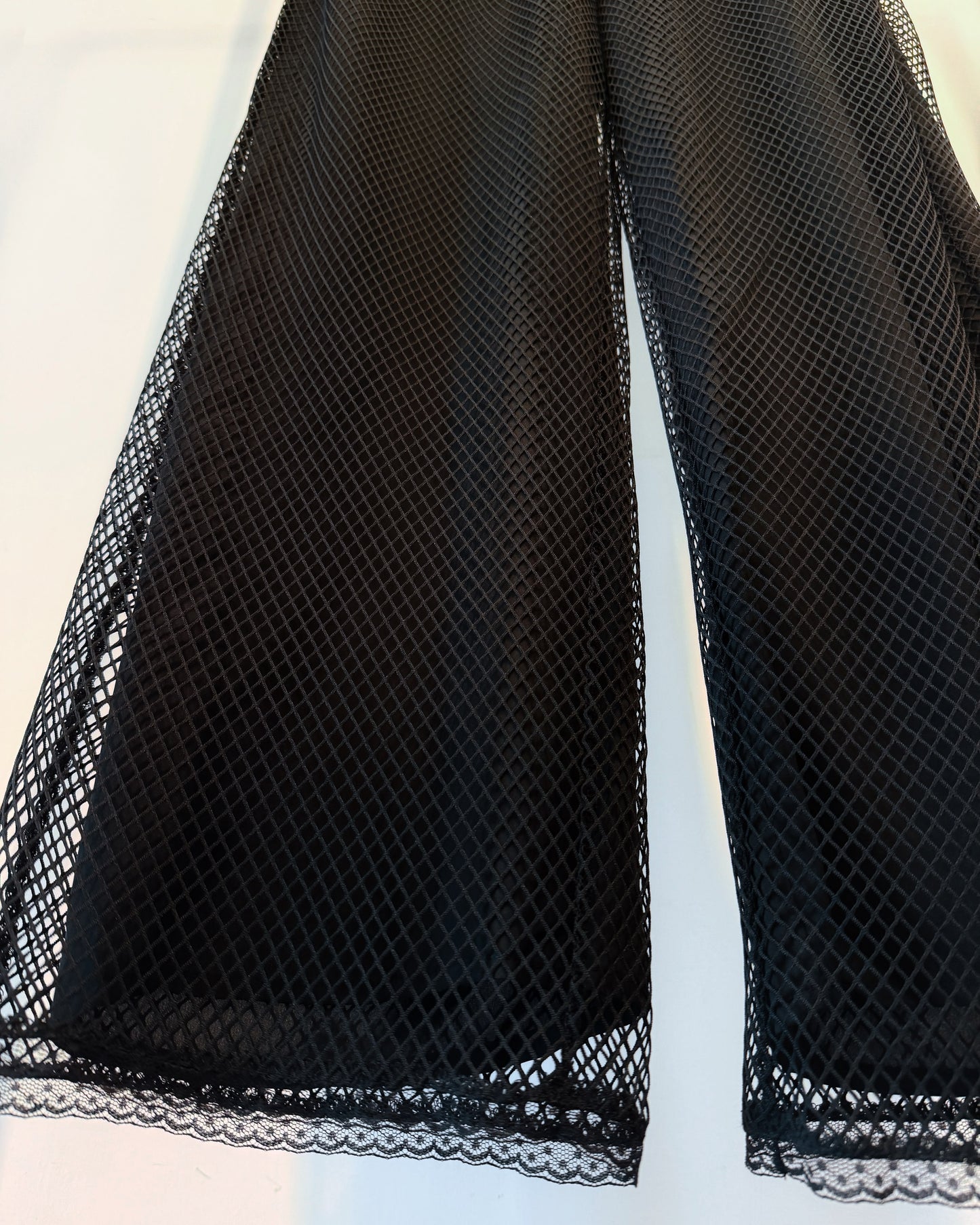 aalis EDWIN netting layer pants (Black)