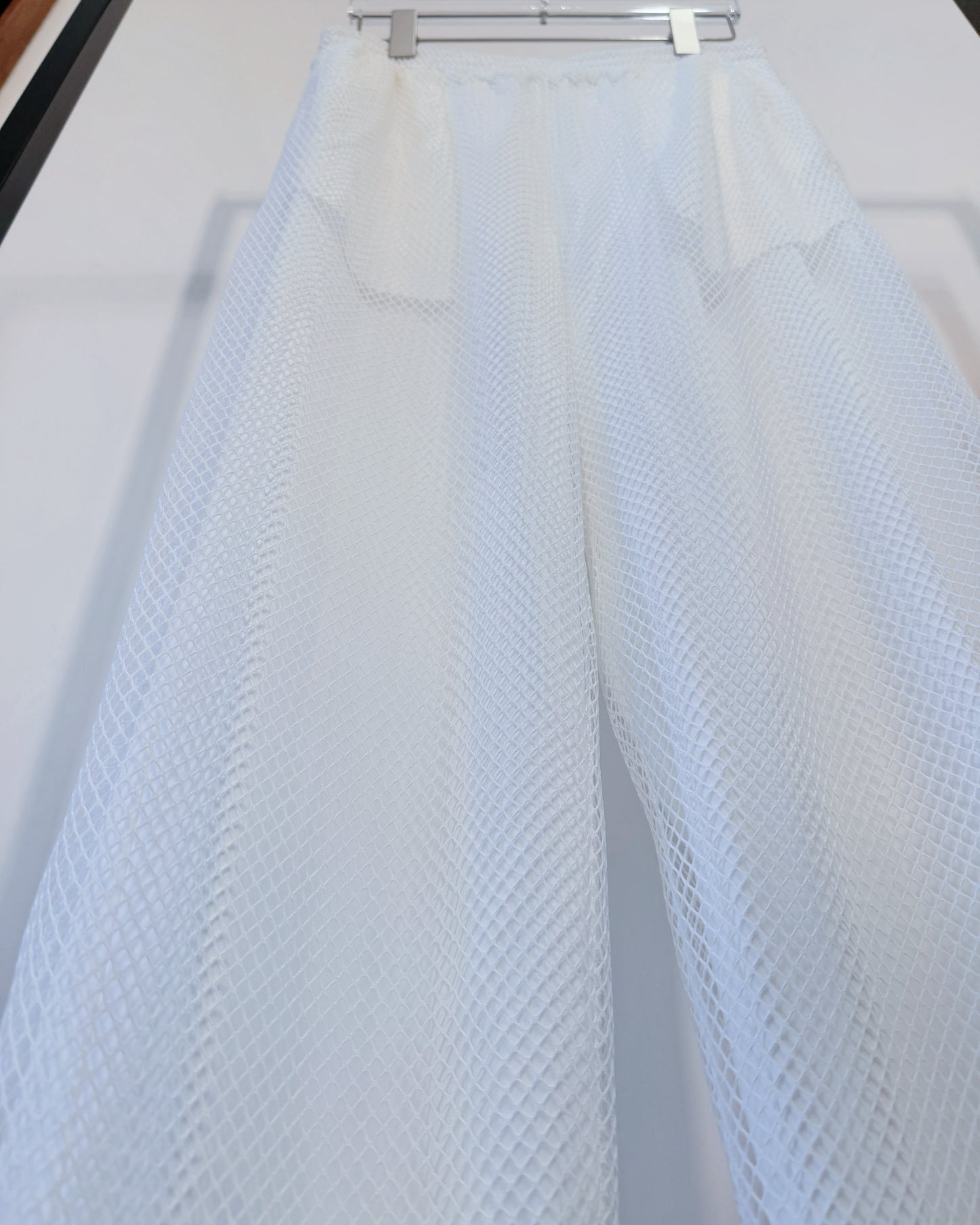 aalis EDWIN netting layer pants (White)
