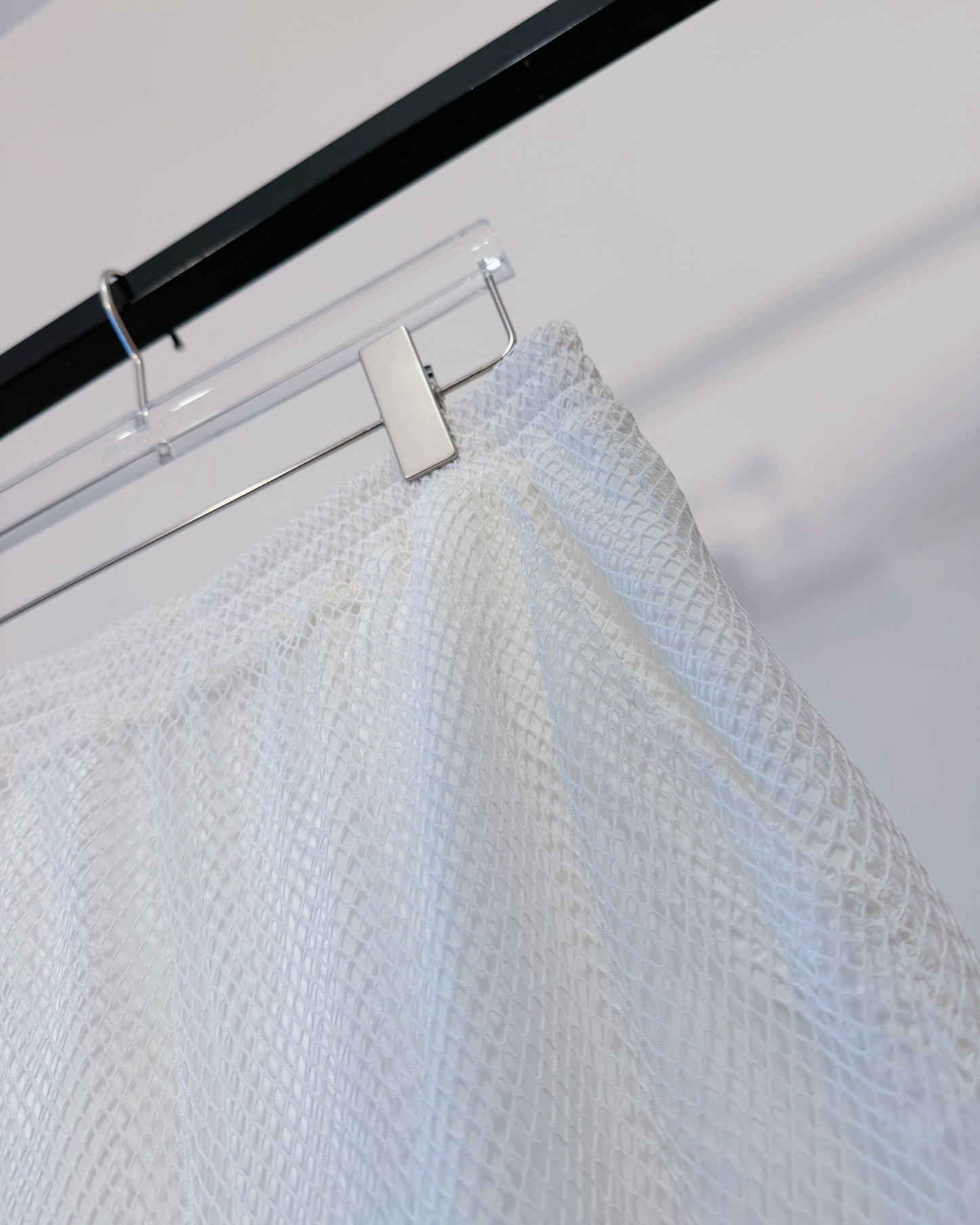 aalis EDWIN netting layer pants (White)
