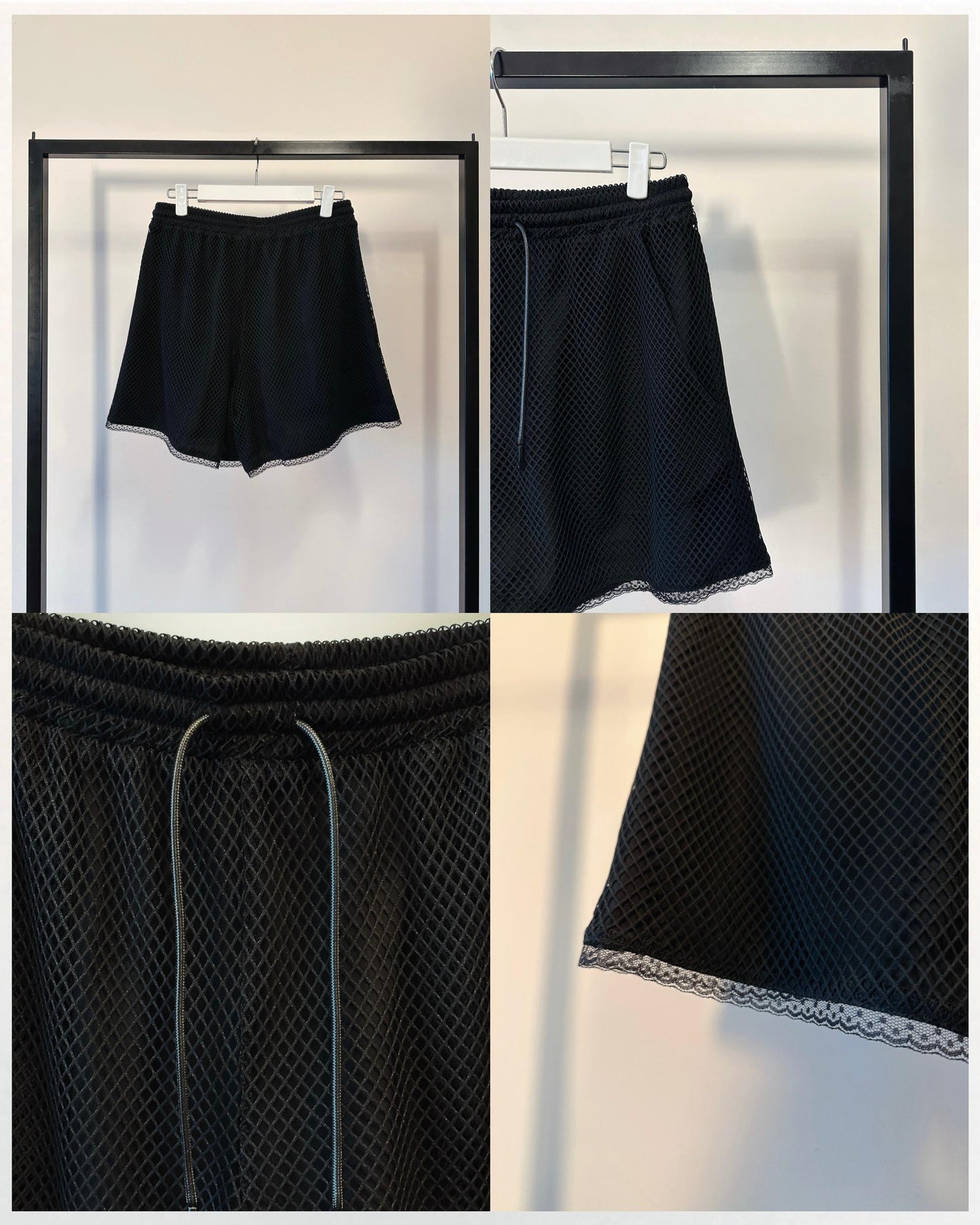 aalis EDWINA drawstring shorts (Black)