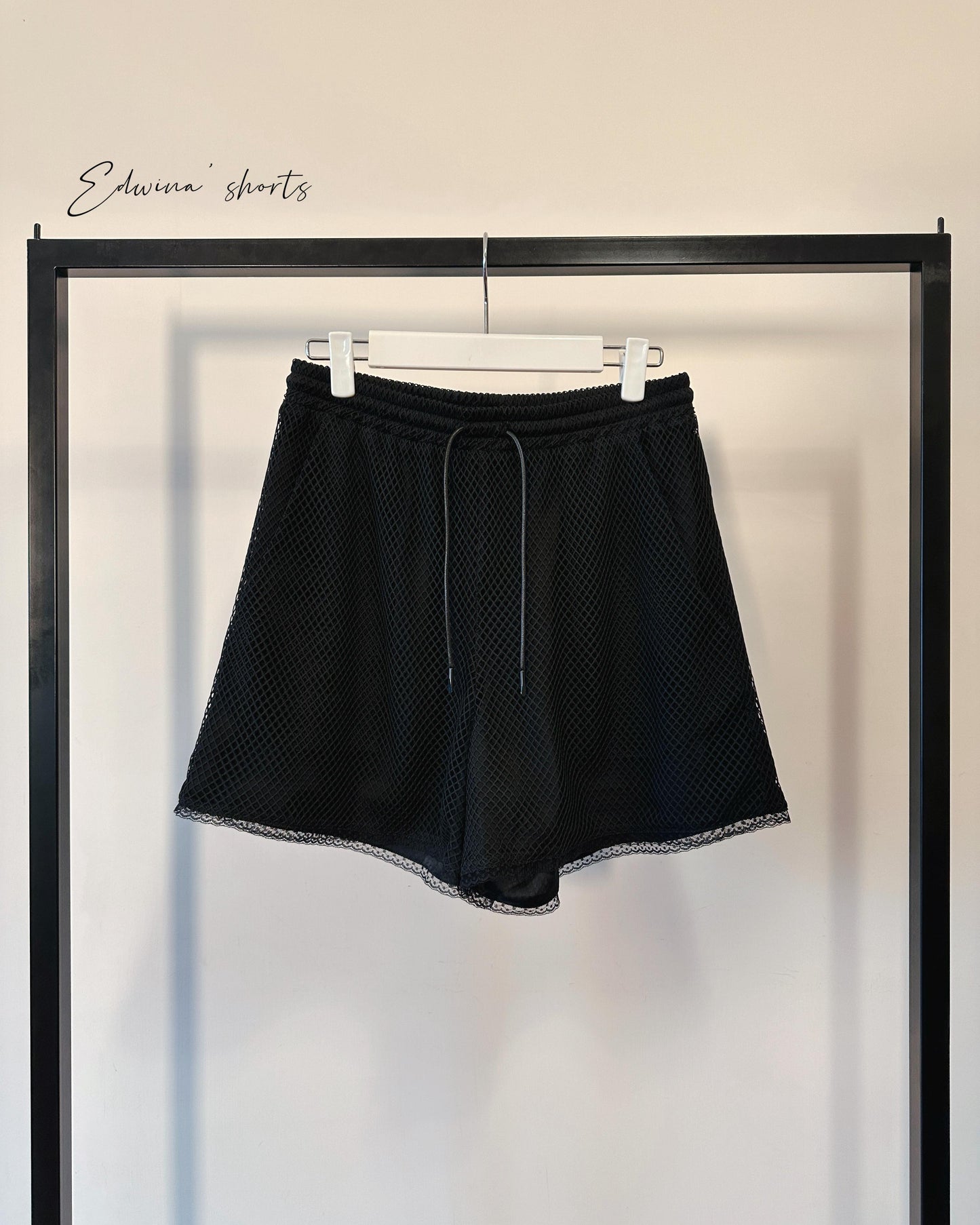 aalis EDWINA drawstring shorts (Black)