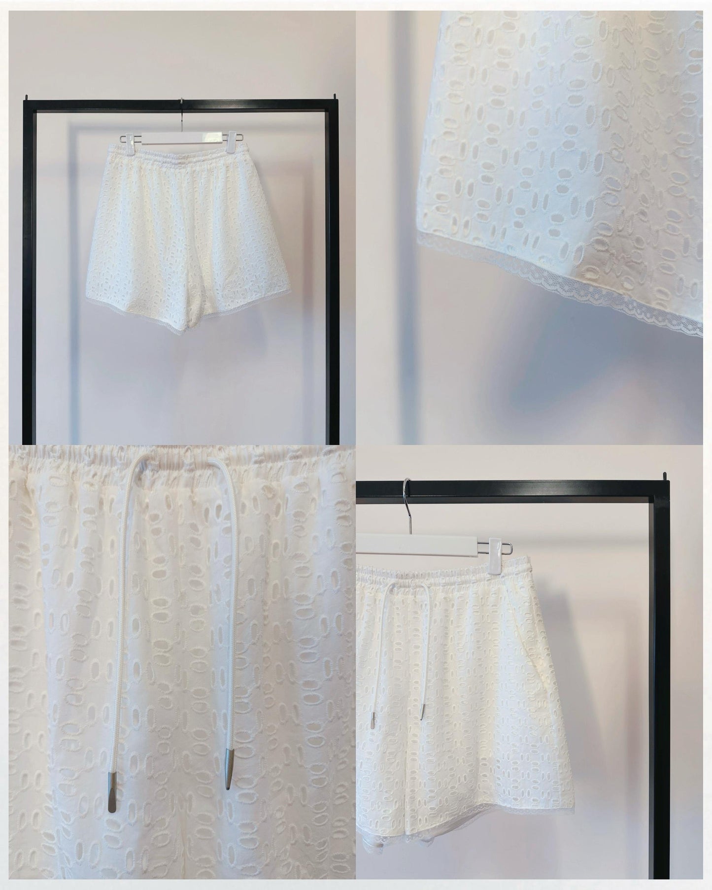 aalis EDWINA drawstring shorts (White)