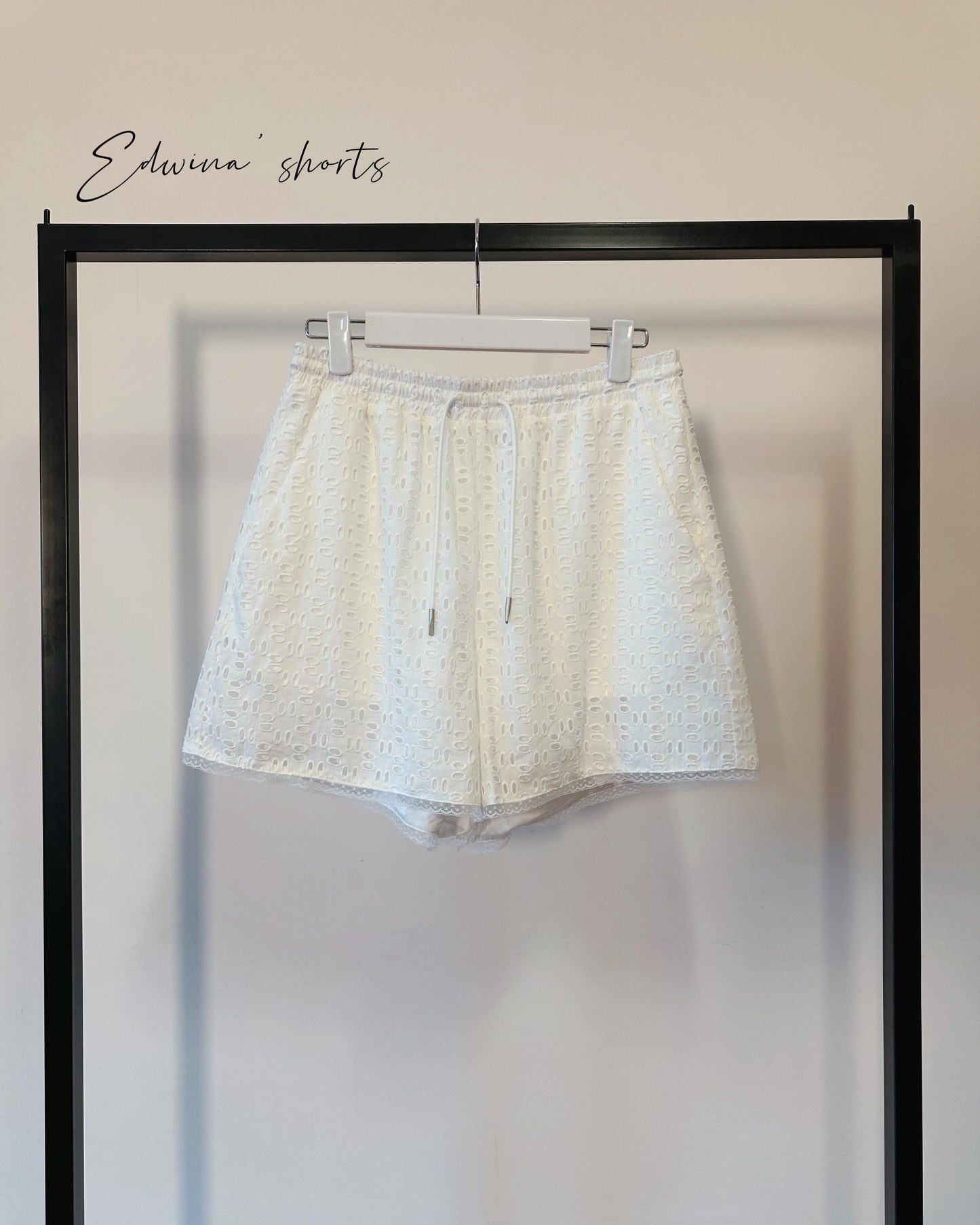 aalis EDWINA drawstring shorts (White)