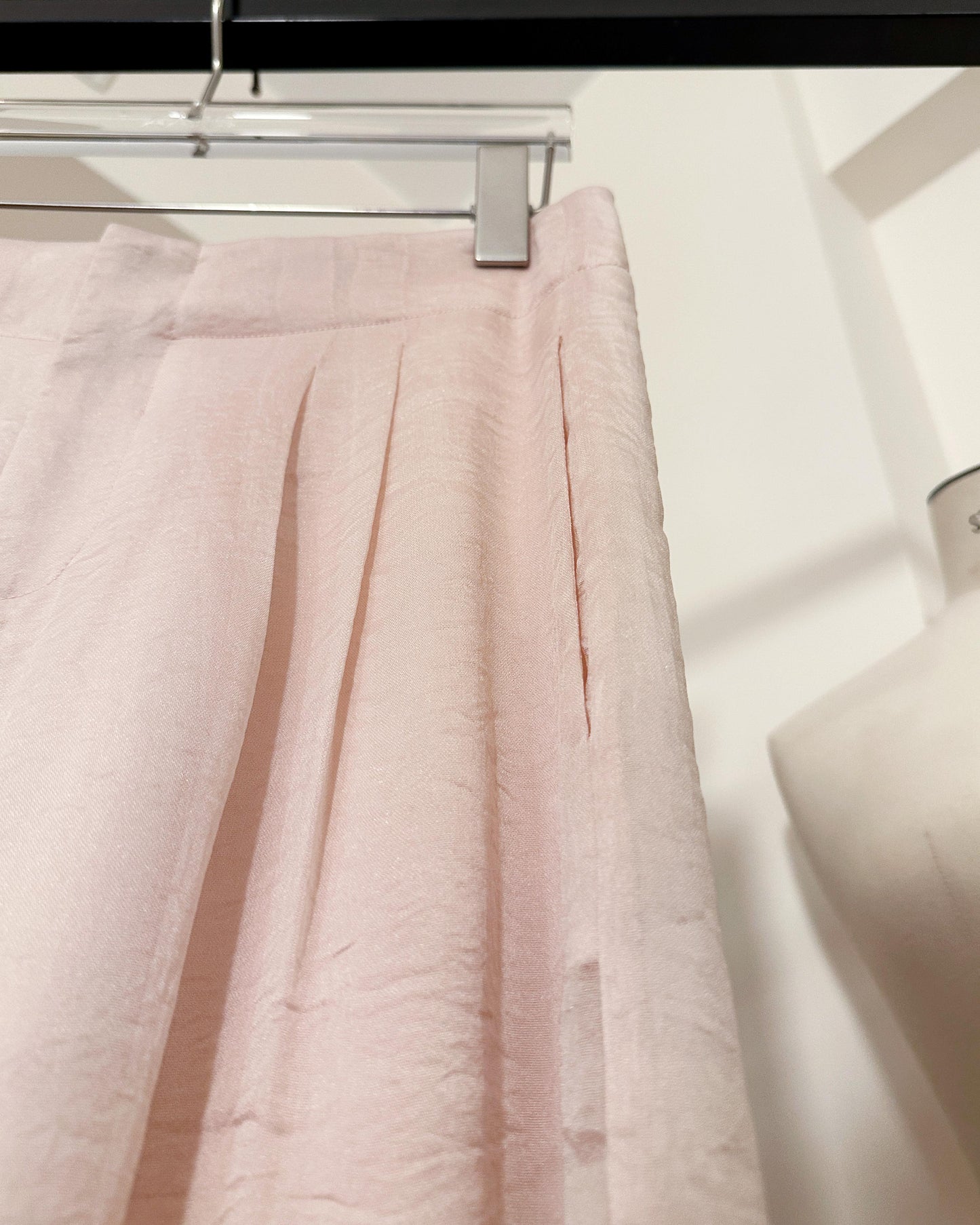 (Pre-order) aalis OSDA flowy semi sheer pants (Light Pink)