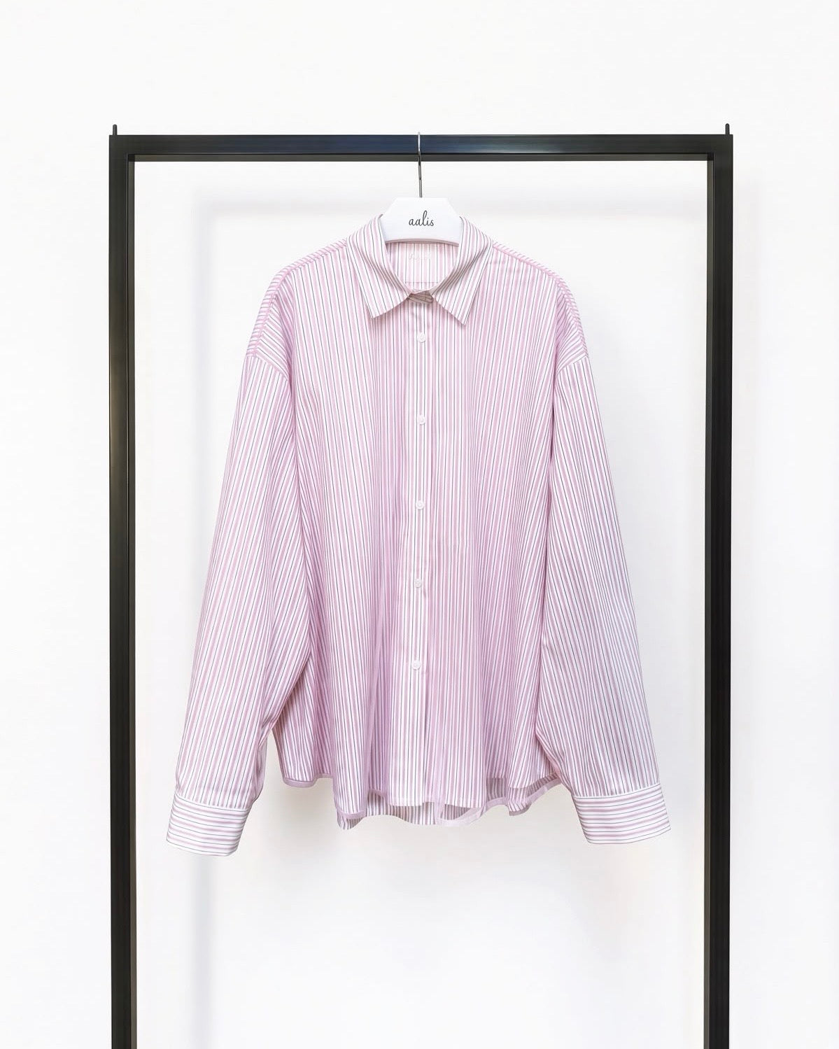 aalis BAYLA FW26 mesh overlay shirt (Pink)