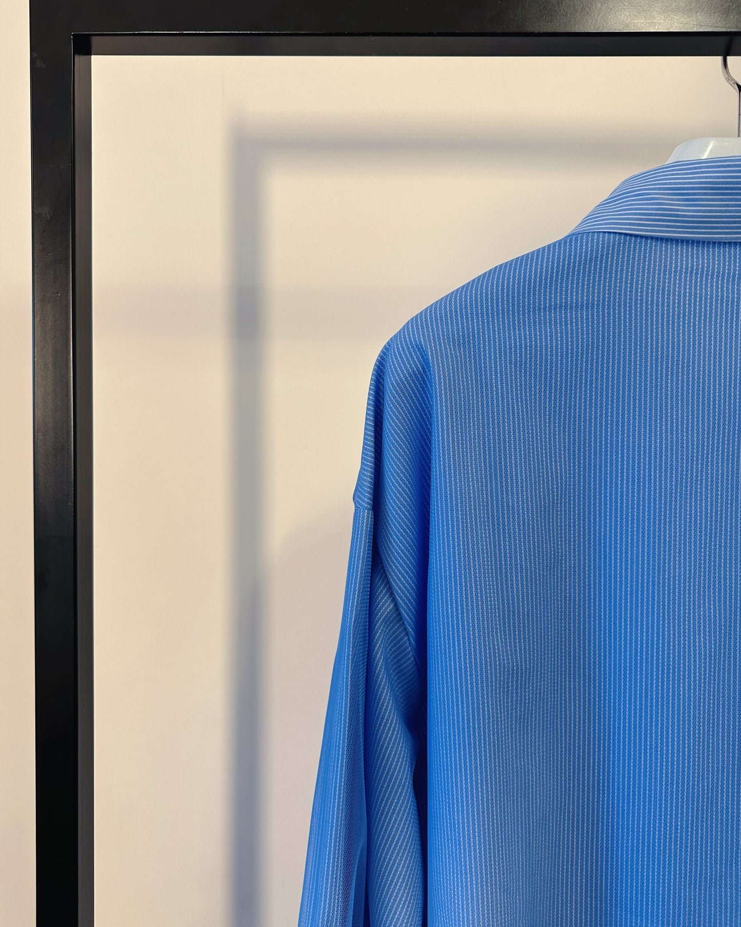 aalis BAYLA mesh overlay shirt (Light Blue)