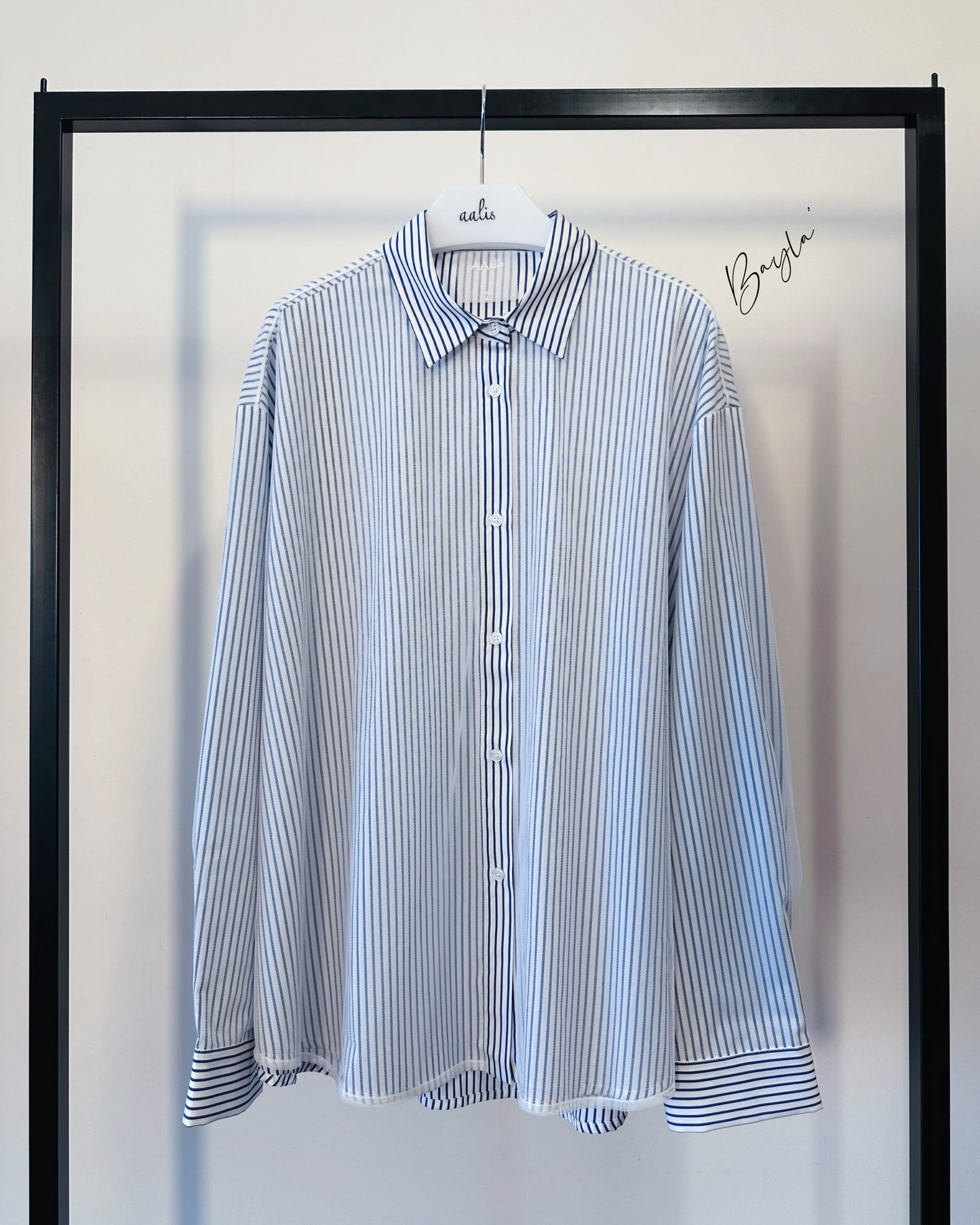 aalis BAYLA mesh overlay shirt (White)