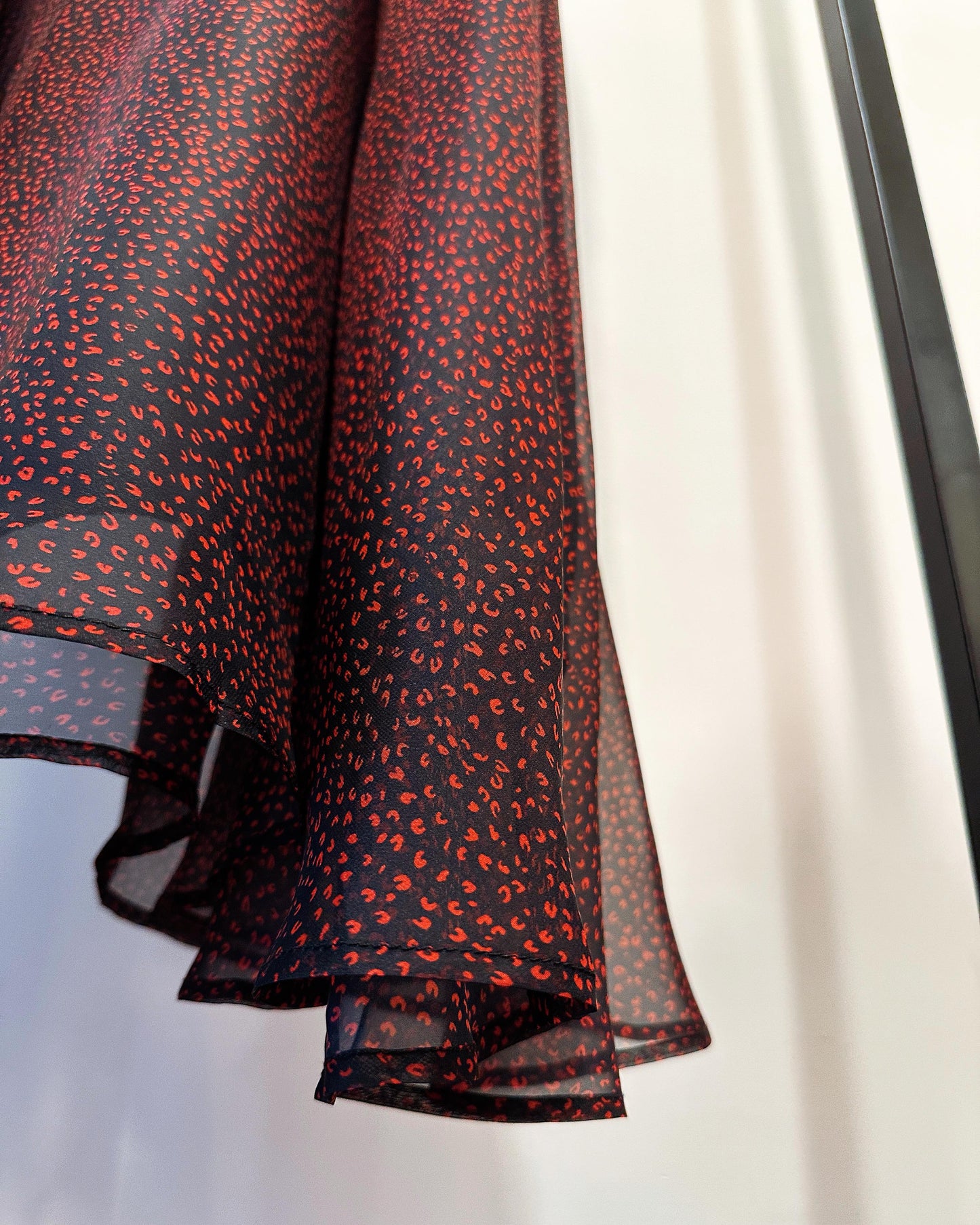 aalis GOLDIE chiffon maxi skirt (Navy Mix)