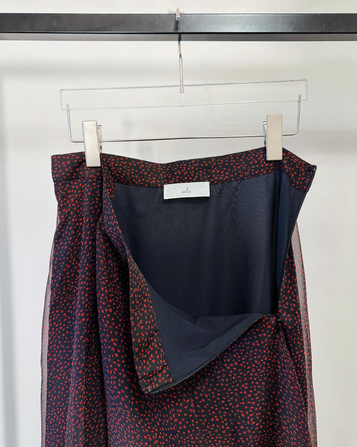 aalis GOLDIE chiffon maxi skirt (Navy Mix)