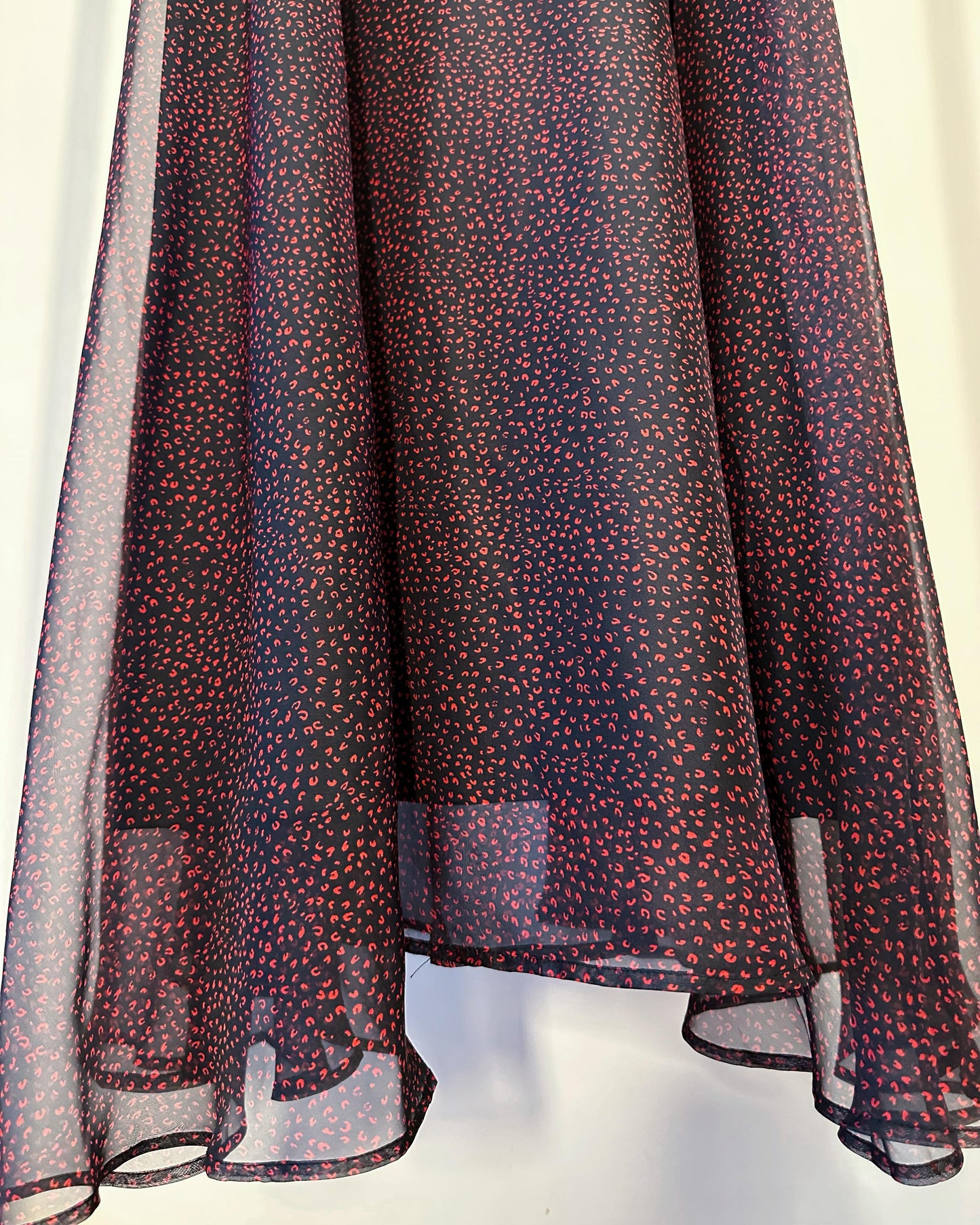 aalis GOLDIE chiffon maxi skirt (Navy Mix)