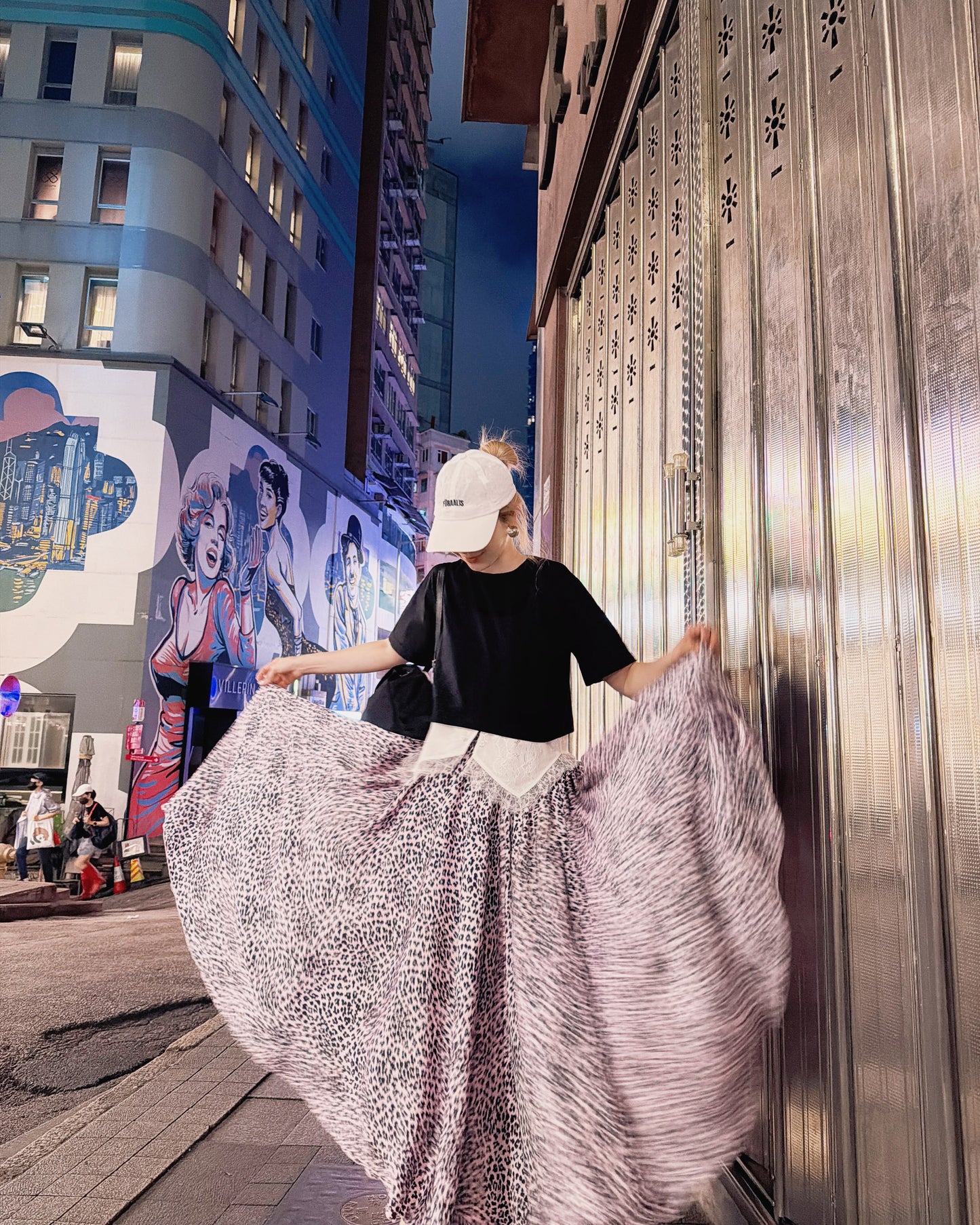 aalis HOLLIS chiffon skirt (Leo Print)