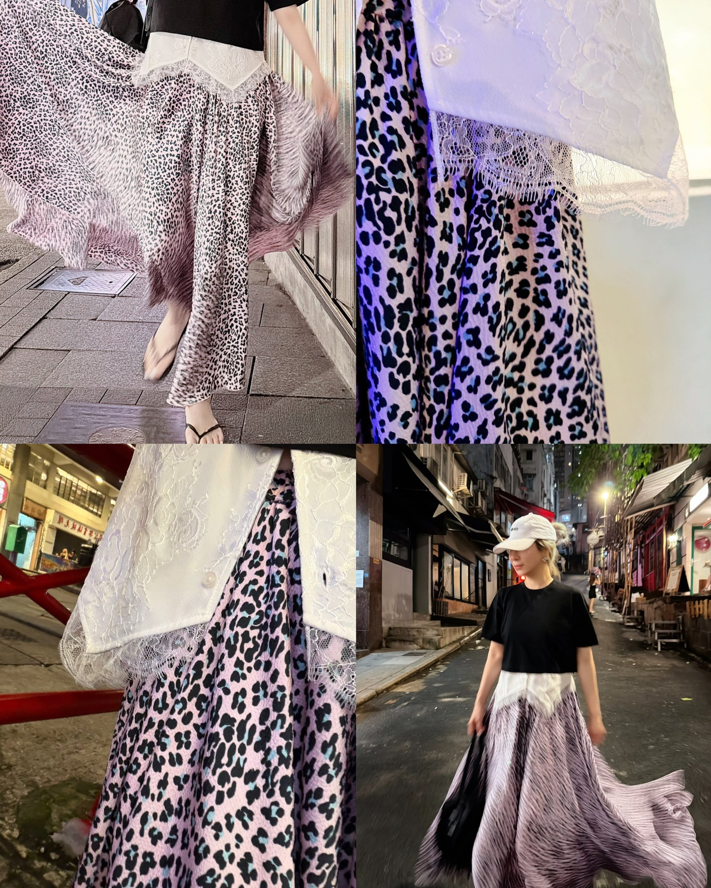 aalis HOLLIS chiffon skirt (Leo Print)