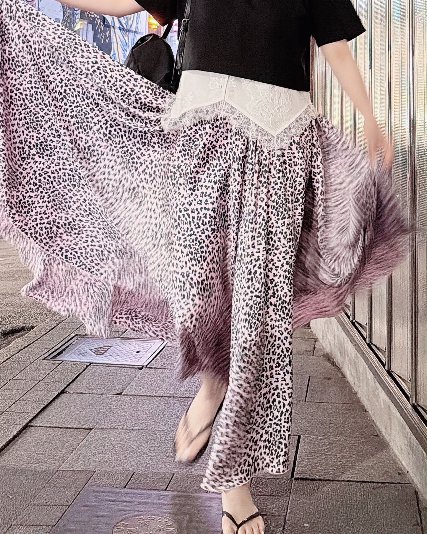 aalis HOLLIS chiffon skirt (Leo Print)