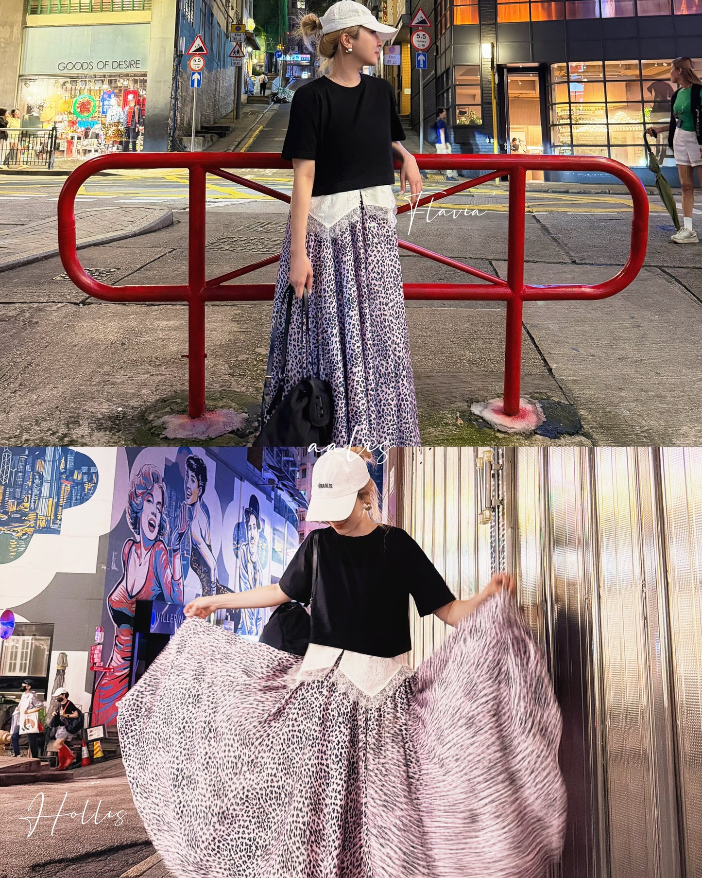 aalis HOLLIS chiffon skirt (Leo Print)