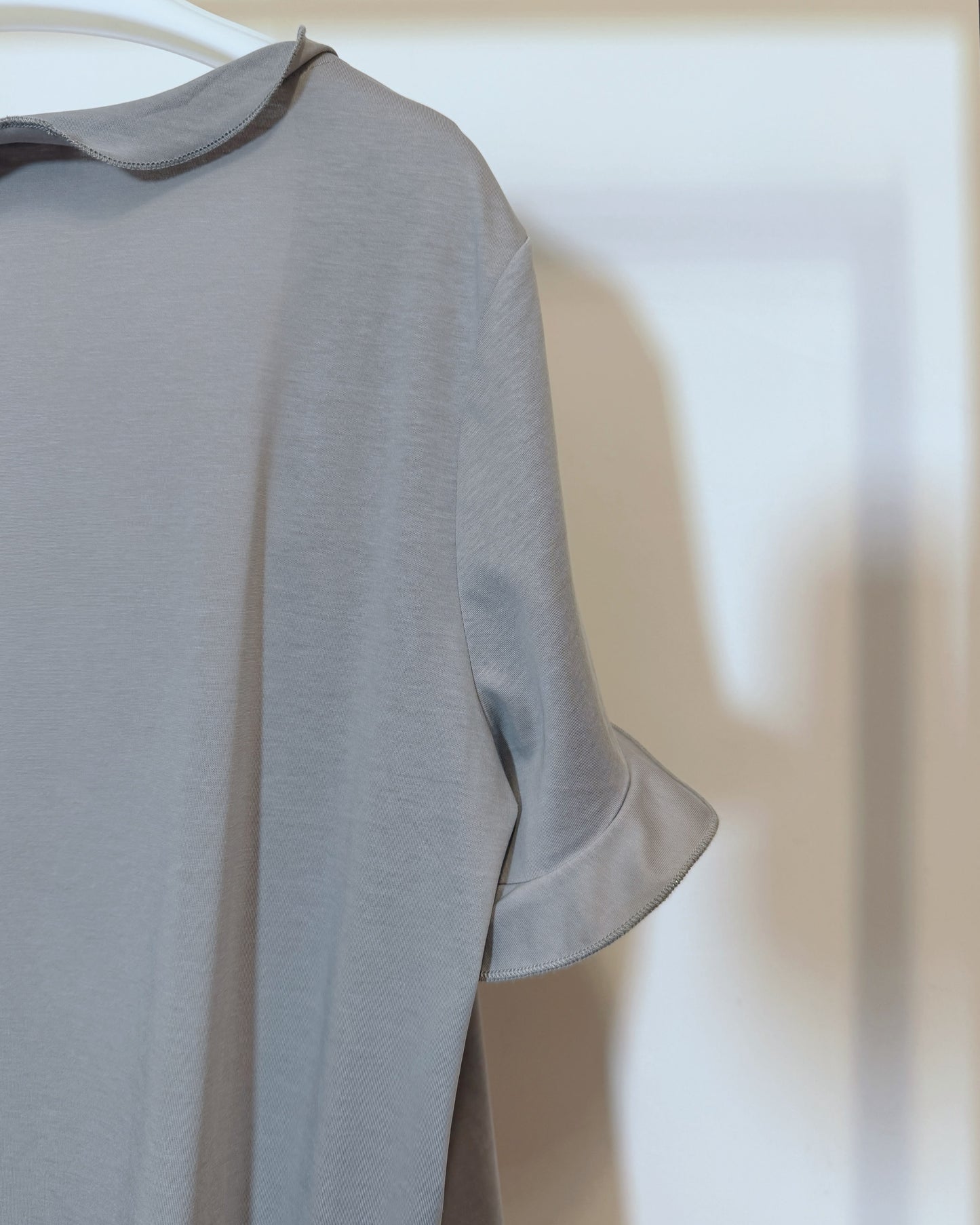 aalis TOSSY ruffle knit cardigan (Grey)