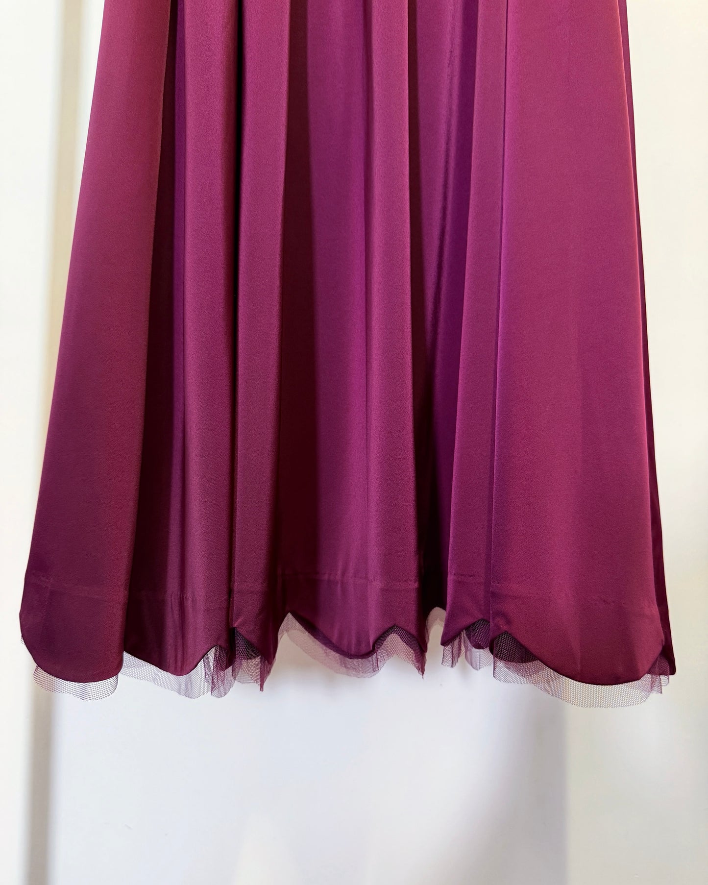 aalis NIELLA scallop edge skirt (Burgundy)