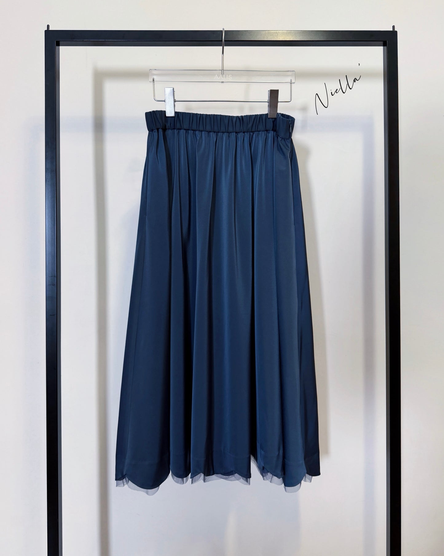 aalis NIELLA scallop edge skirt (Grey Blue)