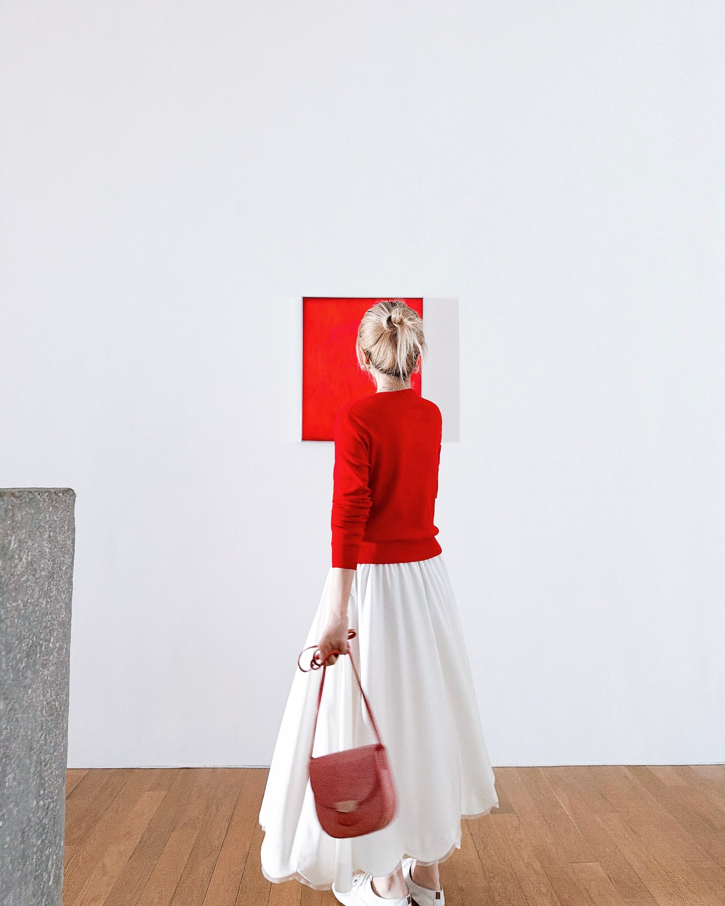(Pre-order) aalis NIELLA scallop edge skirt (White)