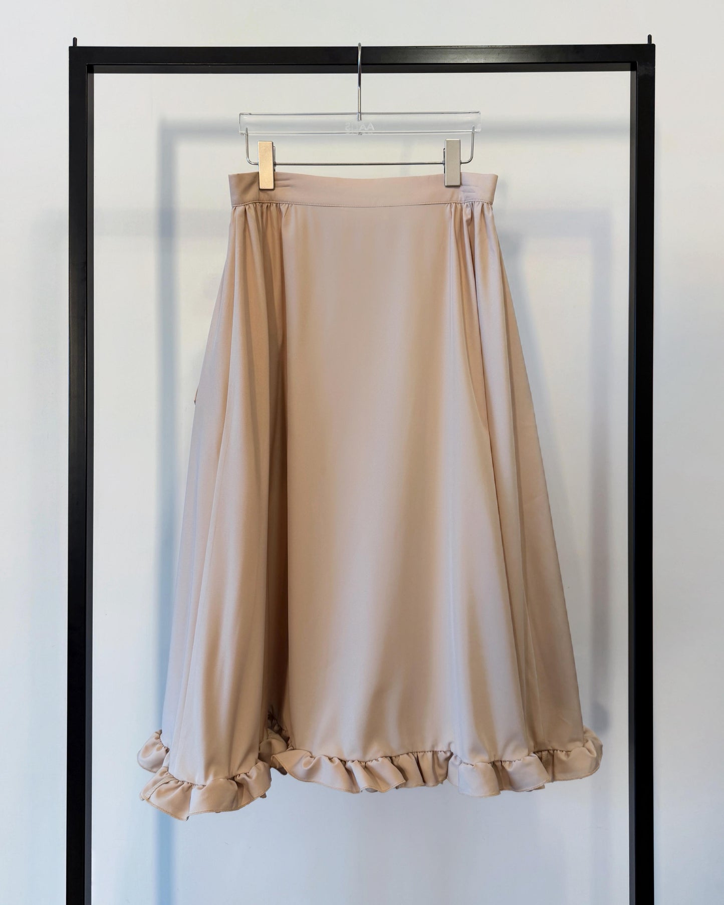 aalis AMADEA ruffle hem trench skirt (Nude)